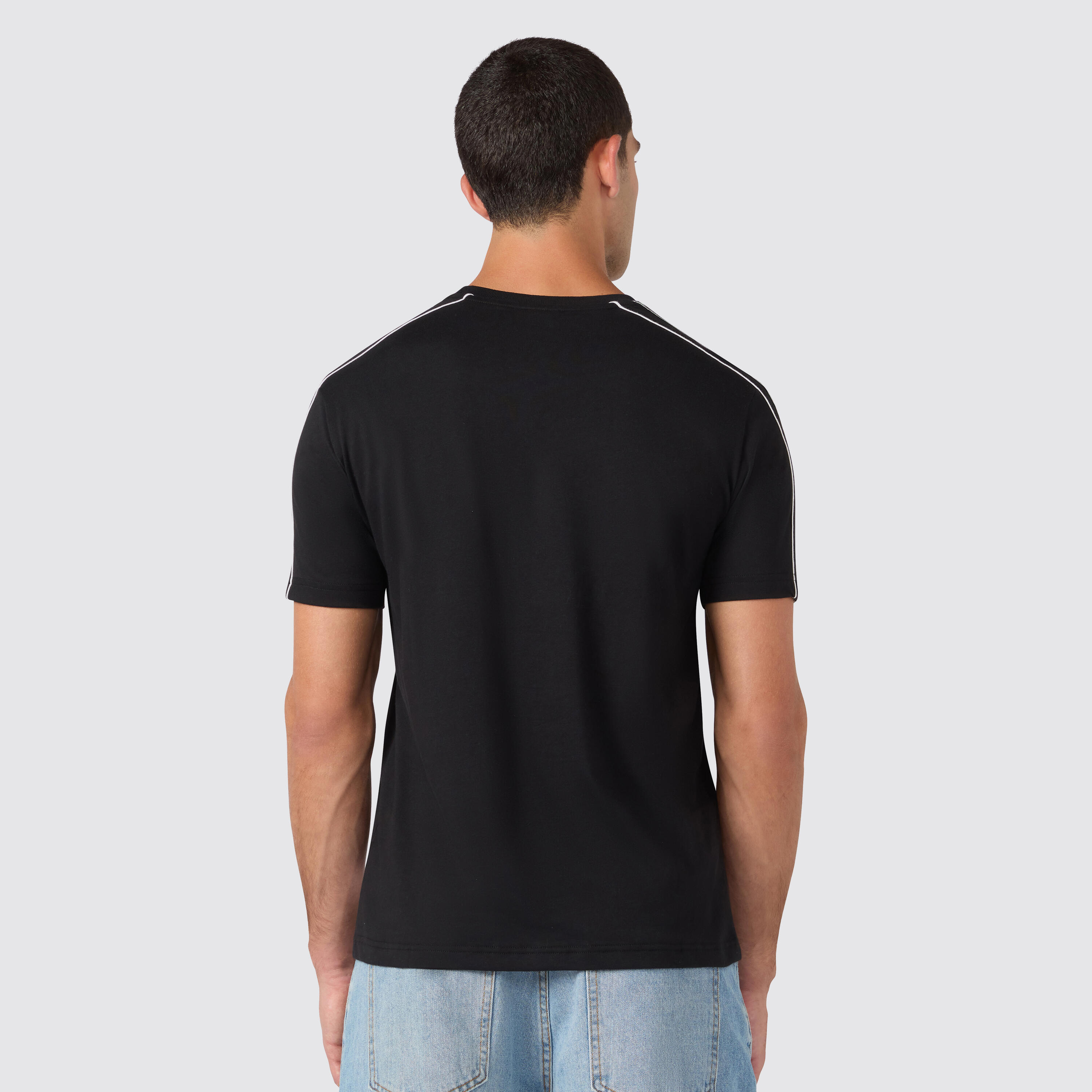 Camiseta estándar hombre, Champion, negro 4/4