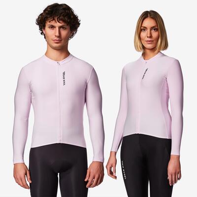 Maglia manica lunga ciclismo adulto unisex RCR-R 2 gialla
