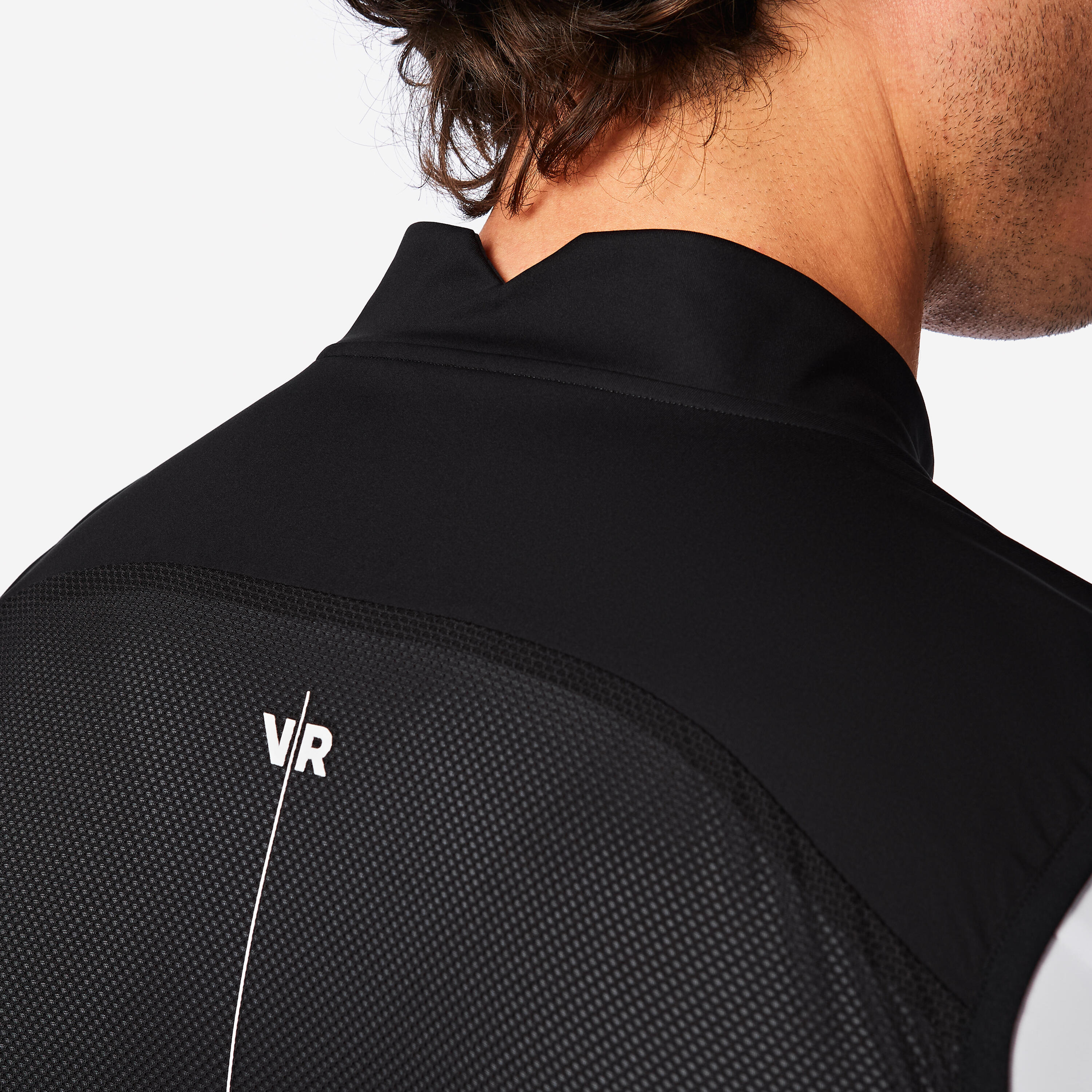 Gilet antivento ciclismo uomo RCR nero 5/7