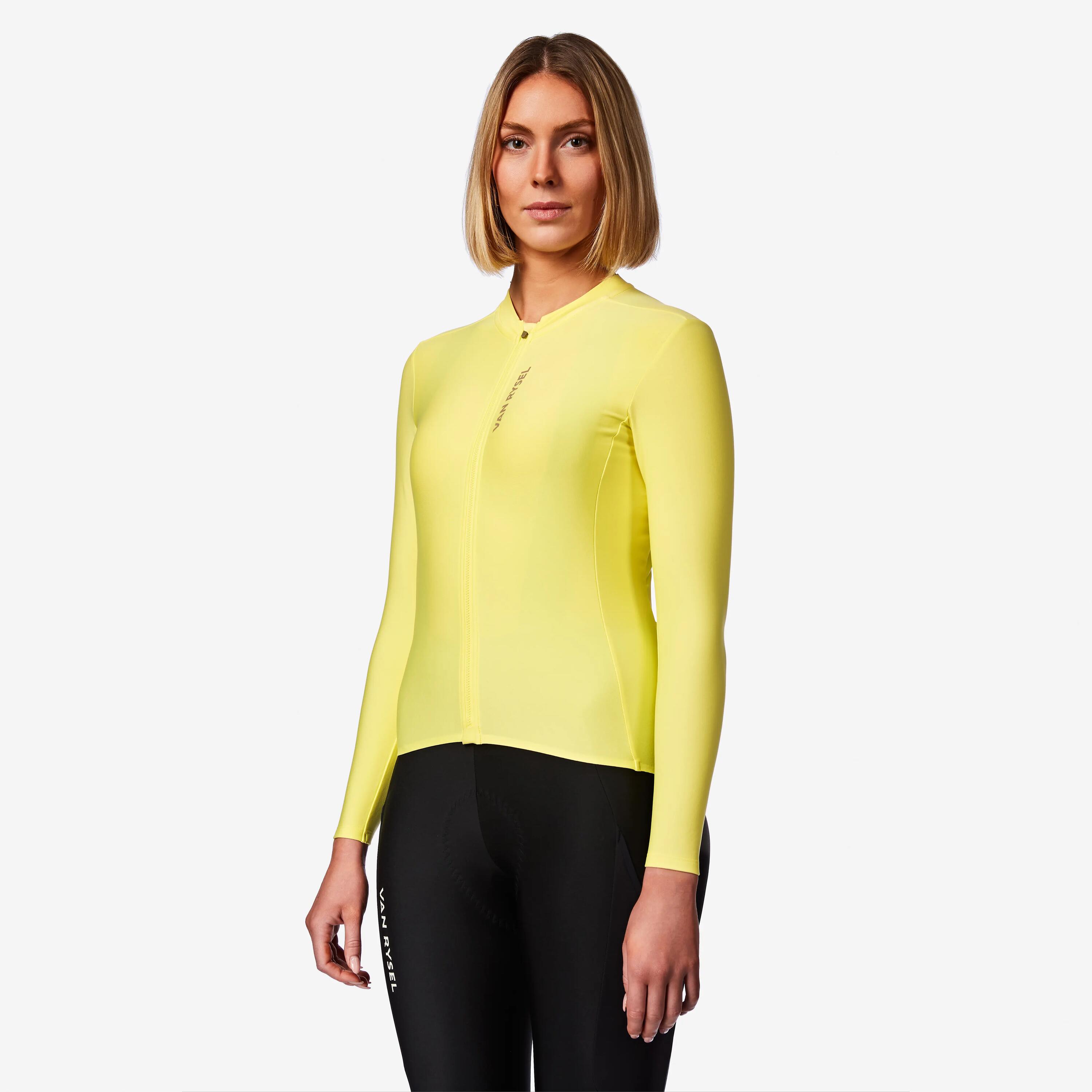 Fietsshirt RCR 2 uniseks geel 7/8