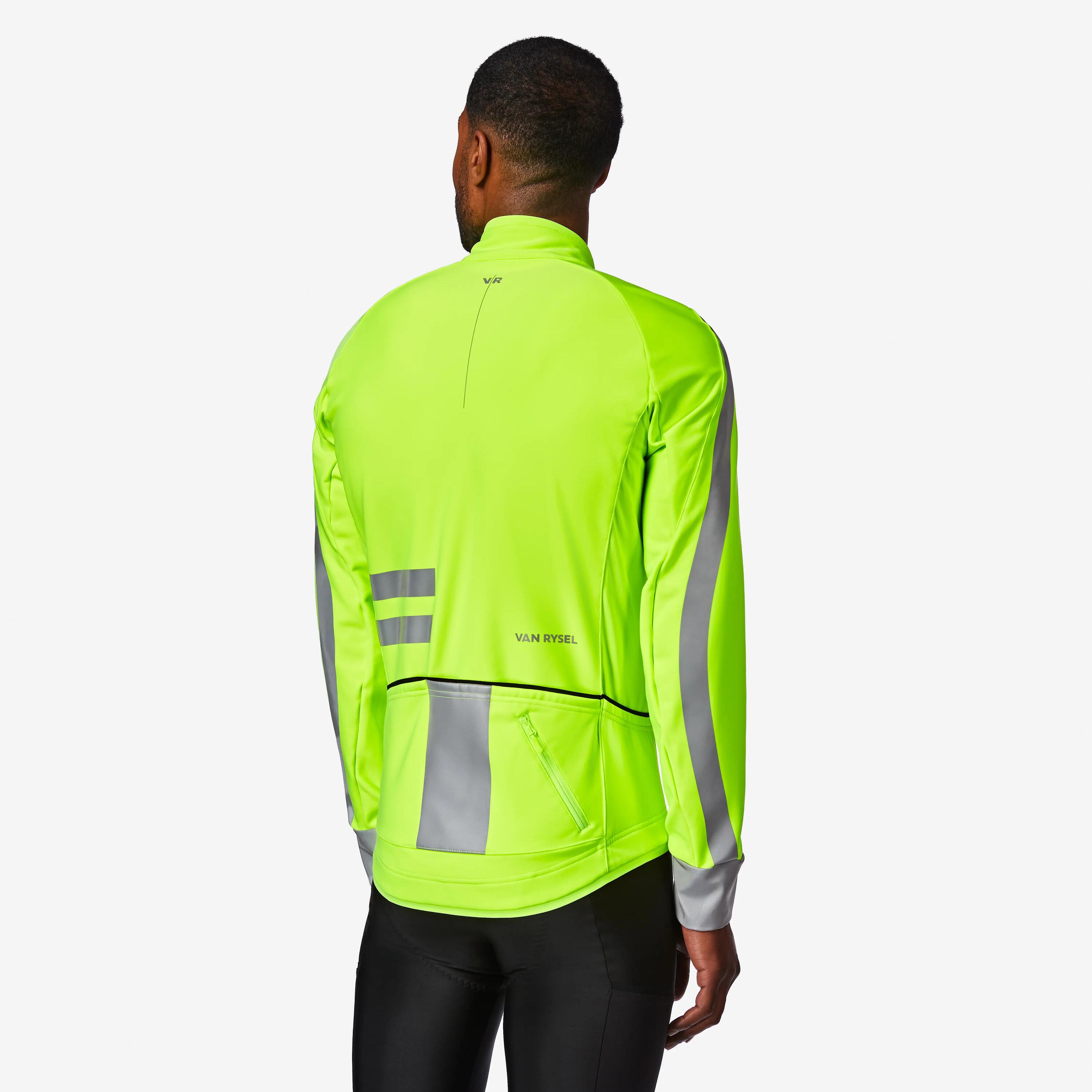 EDR EN17353 winter reflective road bike jacket fluorescent  3/10