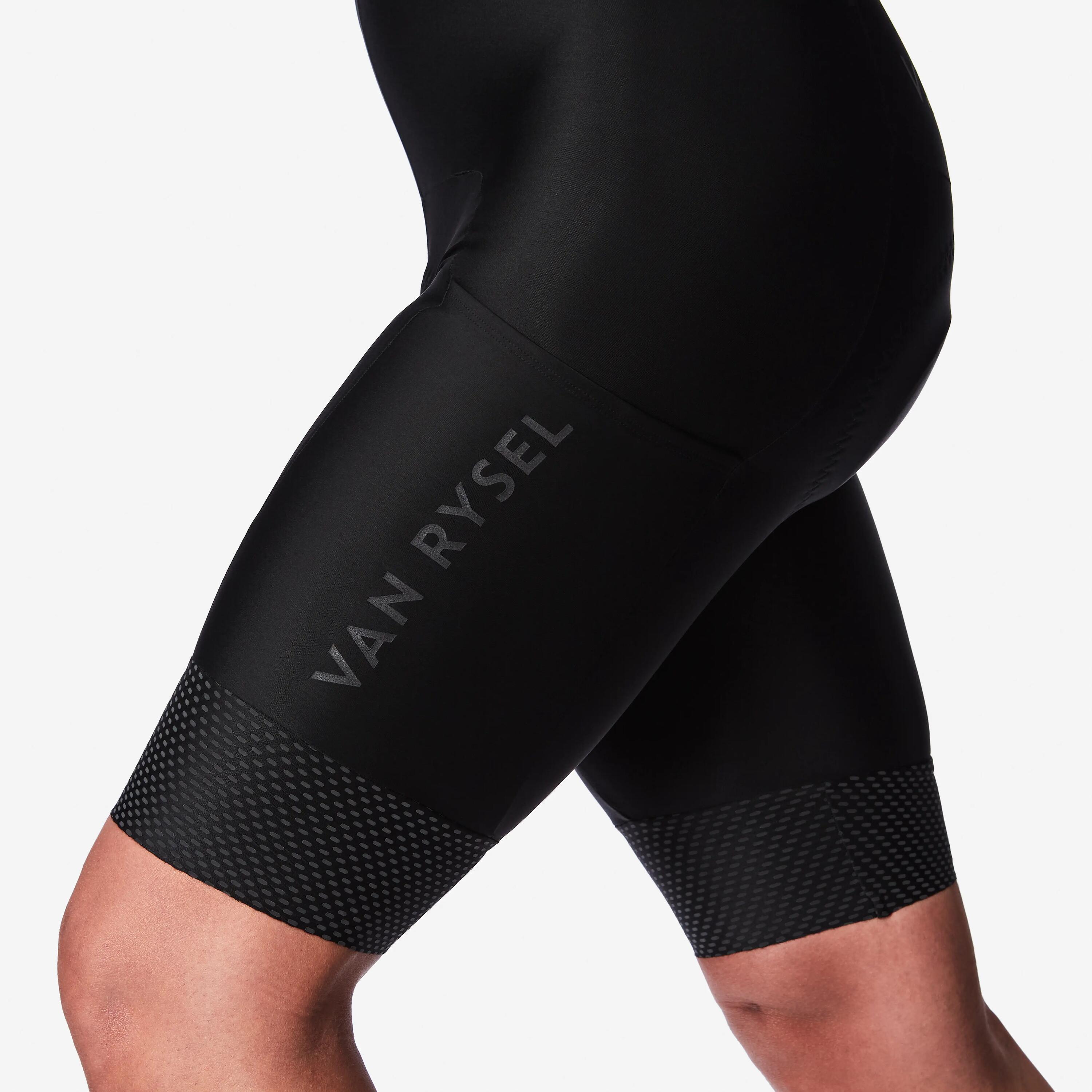 Culotte Corto Tirantes Ciclismo Carretera RCR 2 Hombre Negro Clima Frío 5/7