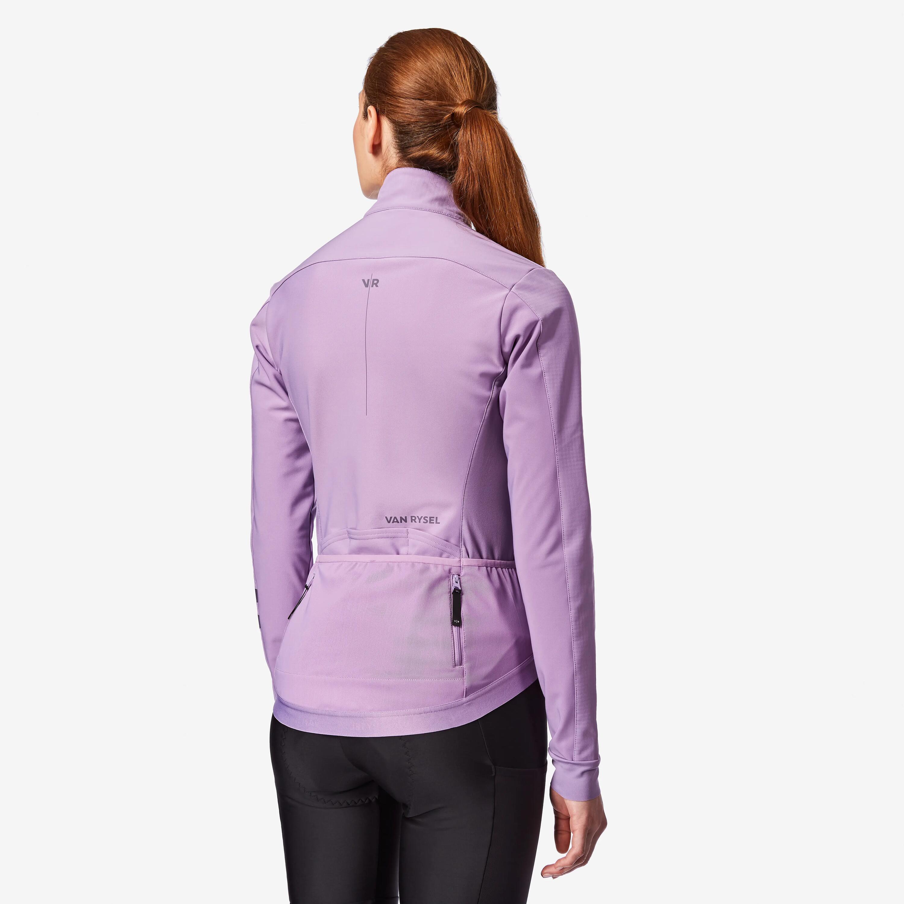 Casaco de Ciclismo de Estrada Inverno Mulher EDR Violeta 2/11