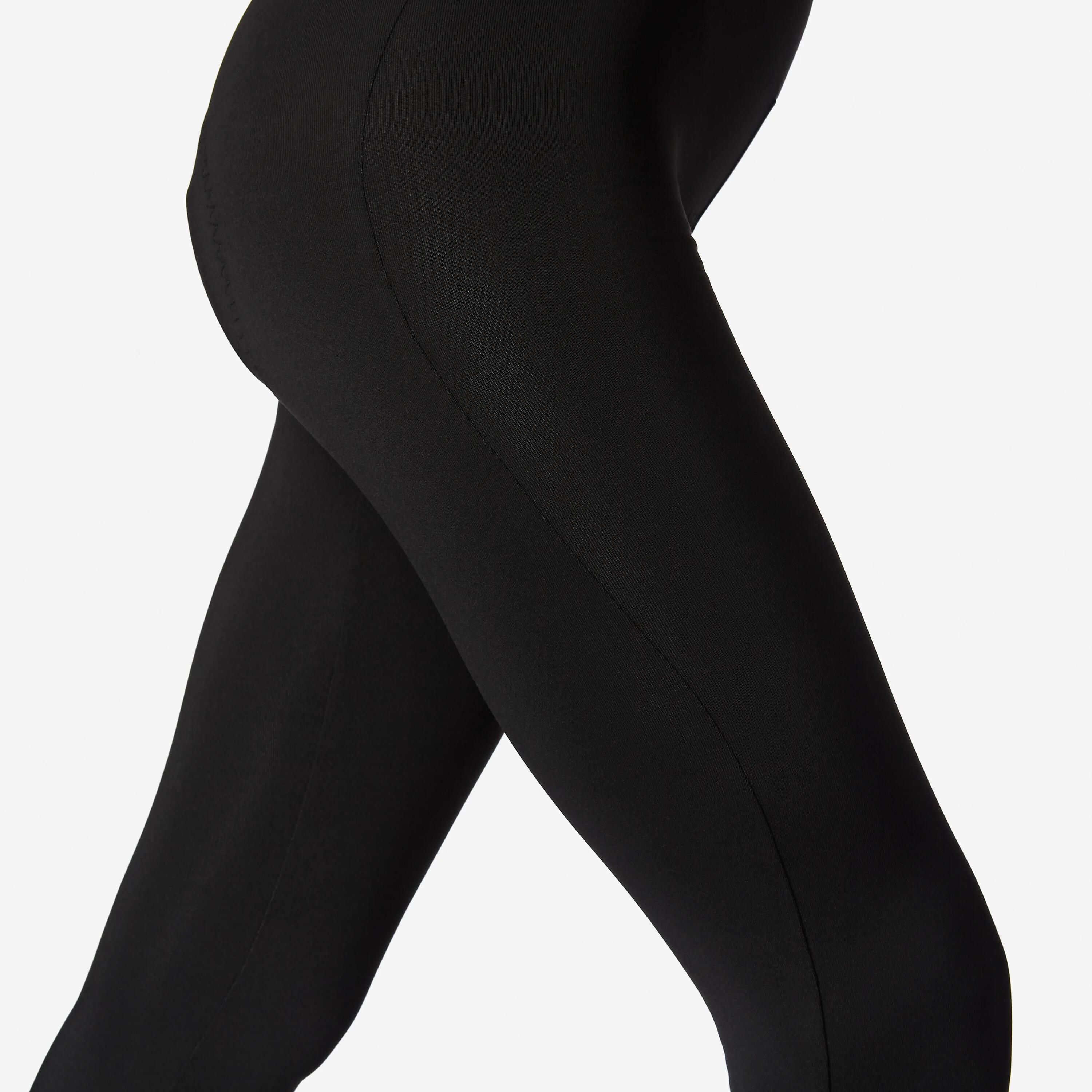 Lange winterfietsbroek voor dames Discover zwart 3/5