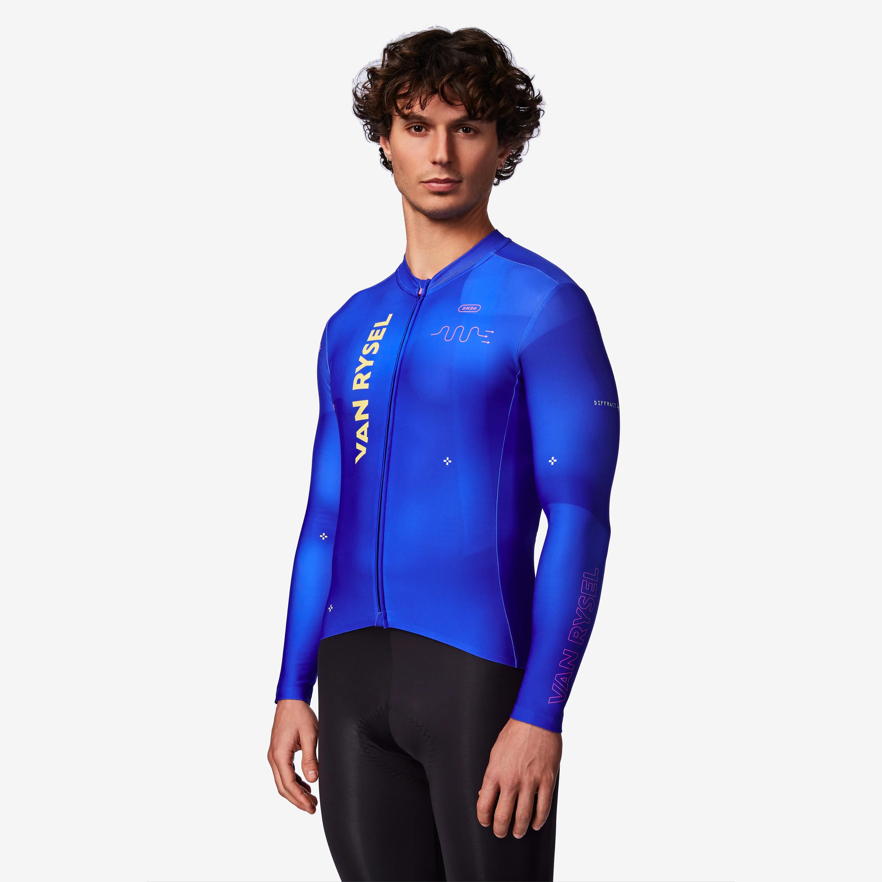 Fietsshirt RCR-R 2 uniseks blauw 7/10