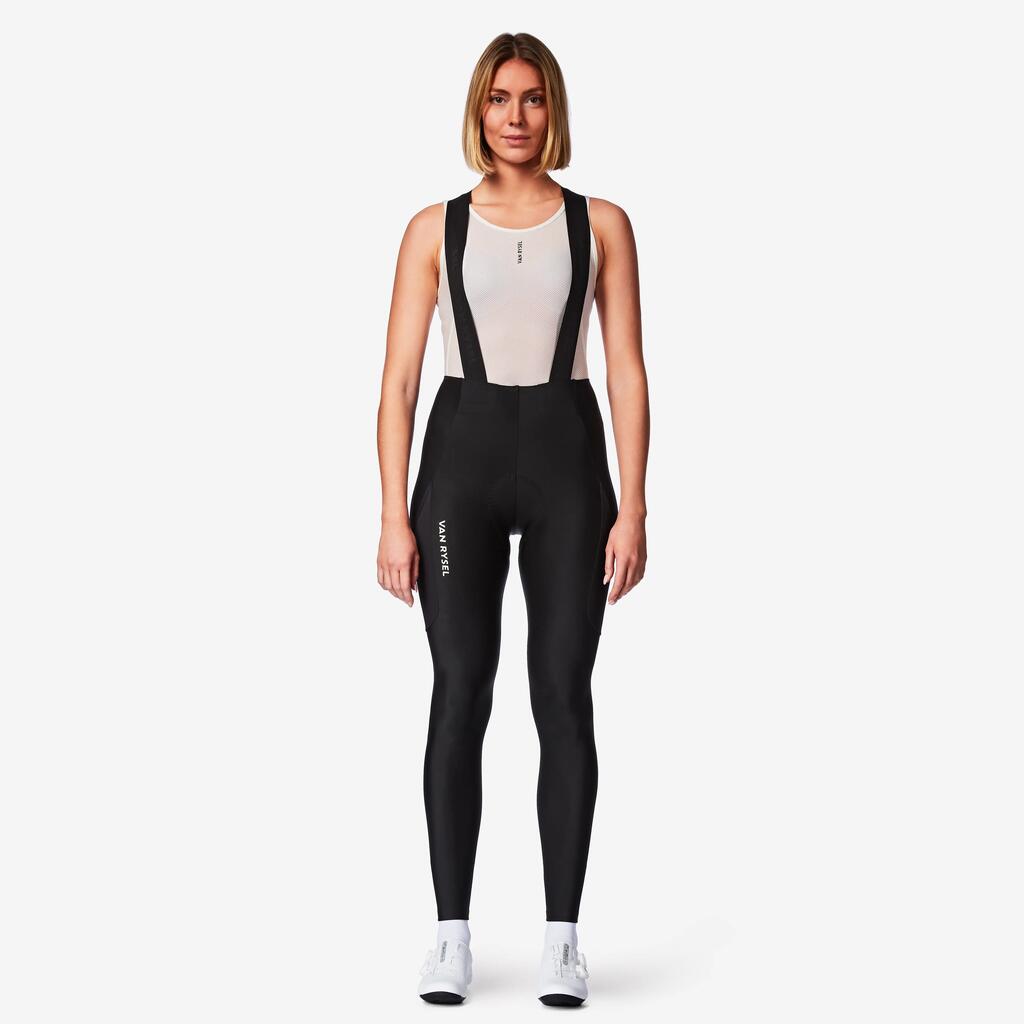 Women's winter road bike cycling tights, RCR-R black