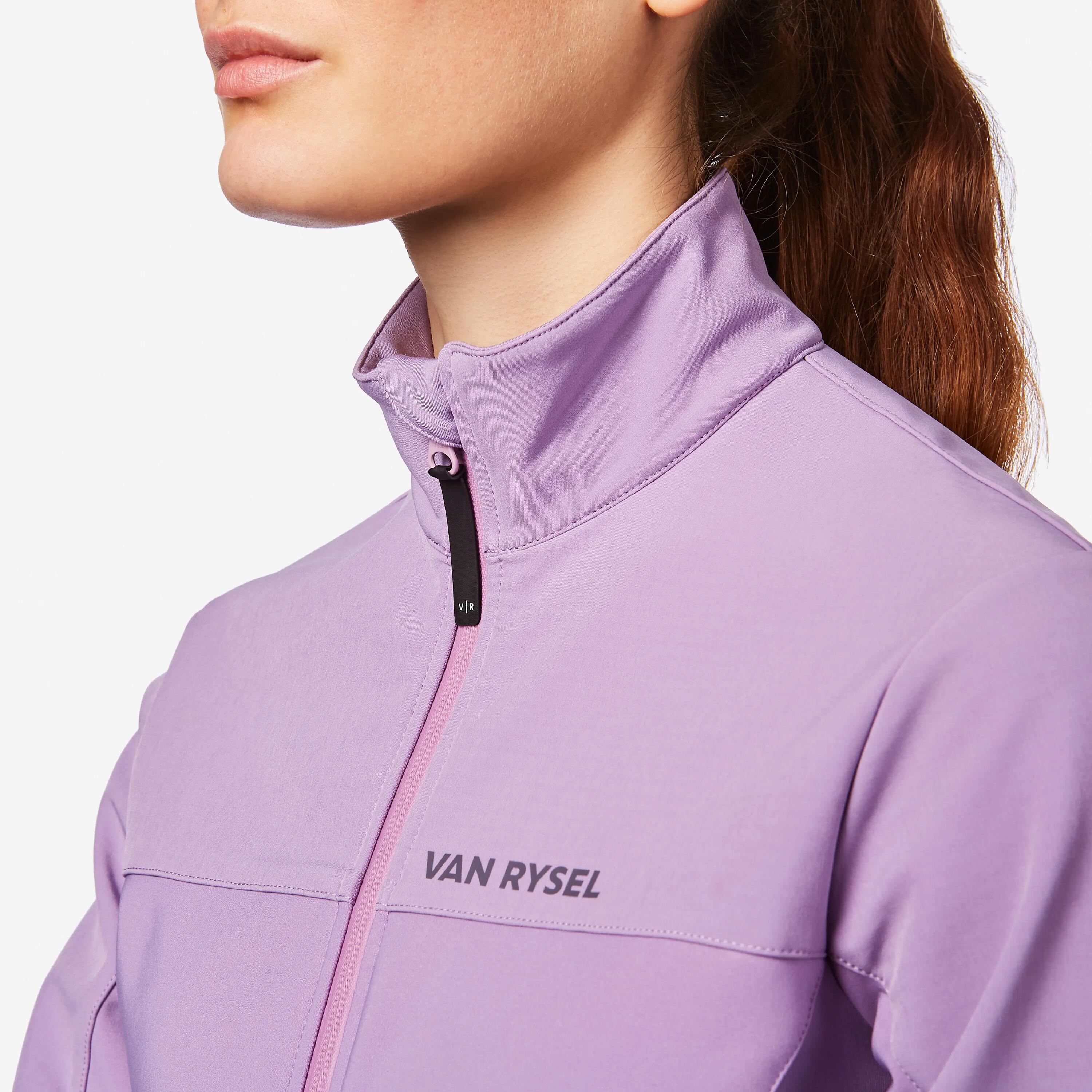 Casaco de Ciclismo de Estrada Inverno Mulher EDR Violeta 7/11