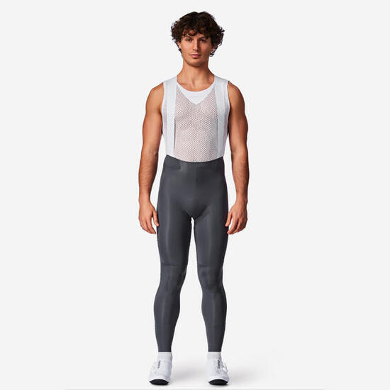 Cuissard long de vélo de route temps frais homme, RCR-R 2 gris