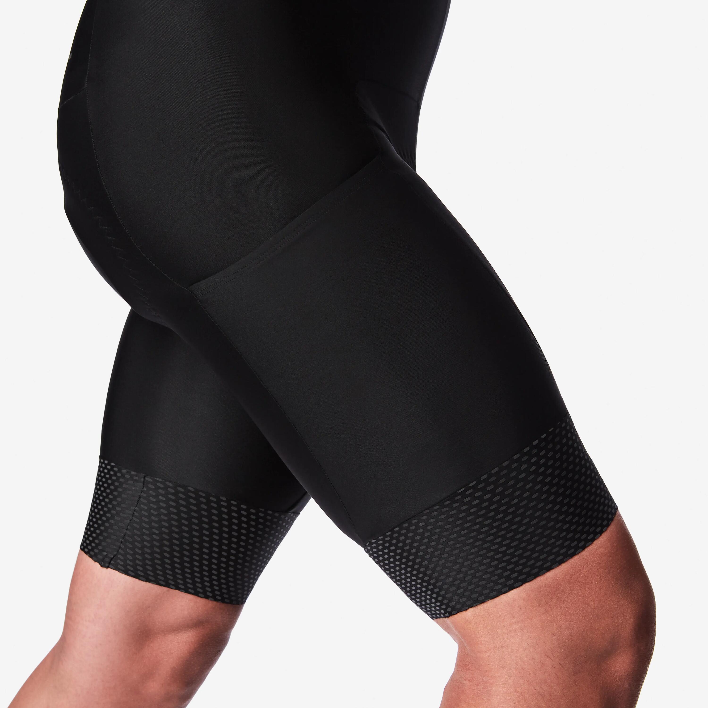Culotte Corto Tirantes Ciclismo Carretera RCR 2 Hombre Negro Clima Frío 4/7