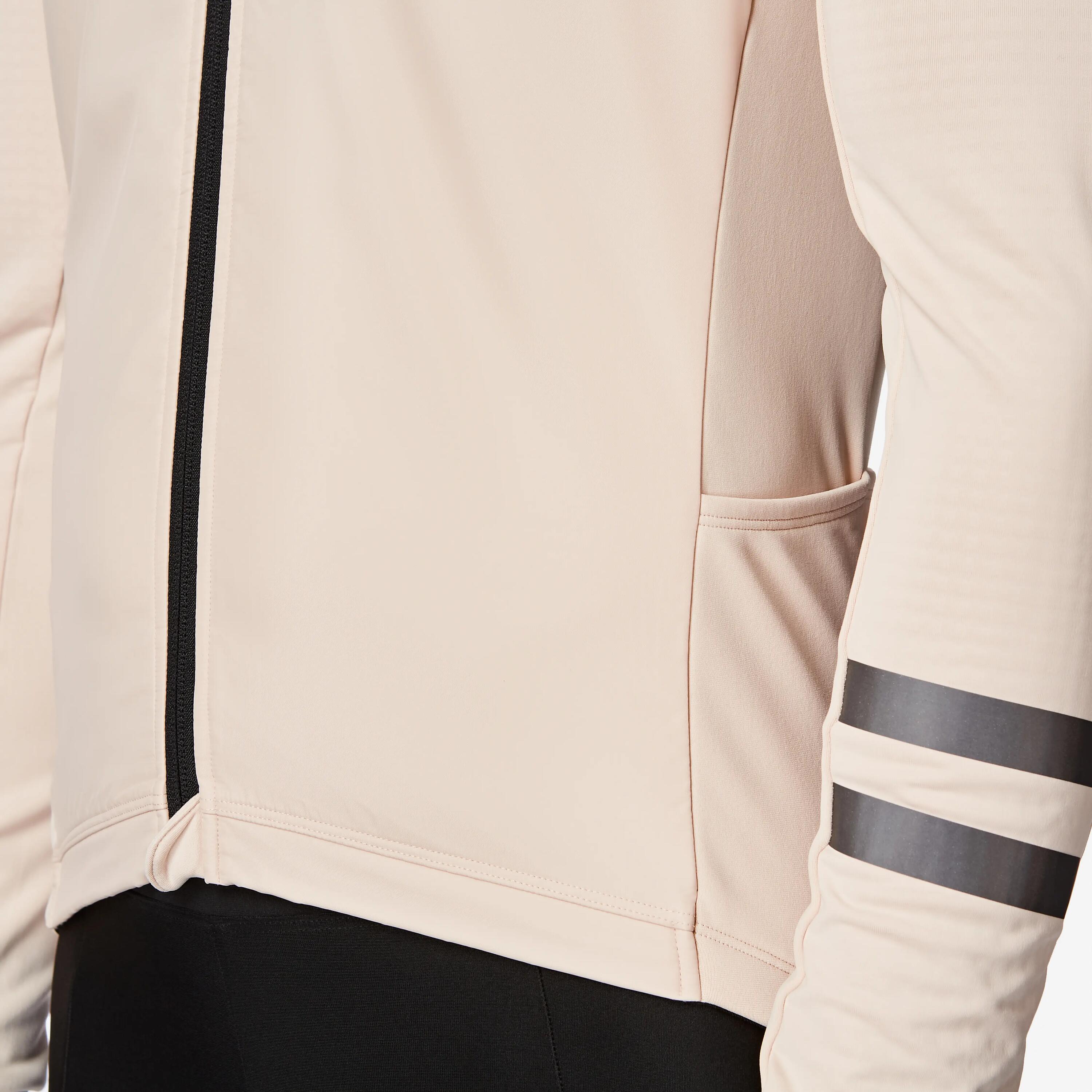 Camisola de Manga Comprida de Ciclismo de Estrada Meia-Estação Homem EDR Bege 5/10