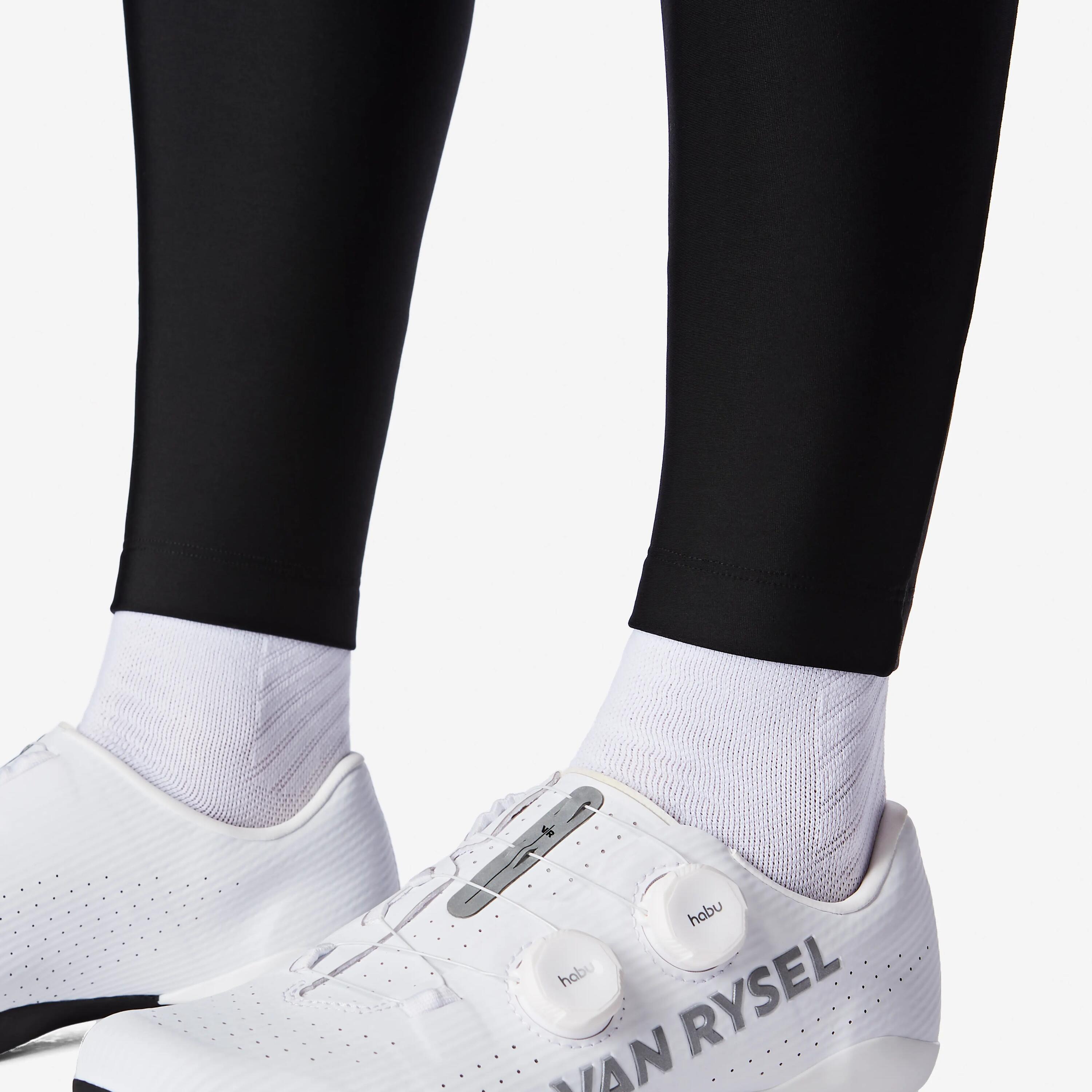Radhose lang Rennrad Winter „RCR-R“ Damen schwarz  6/11