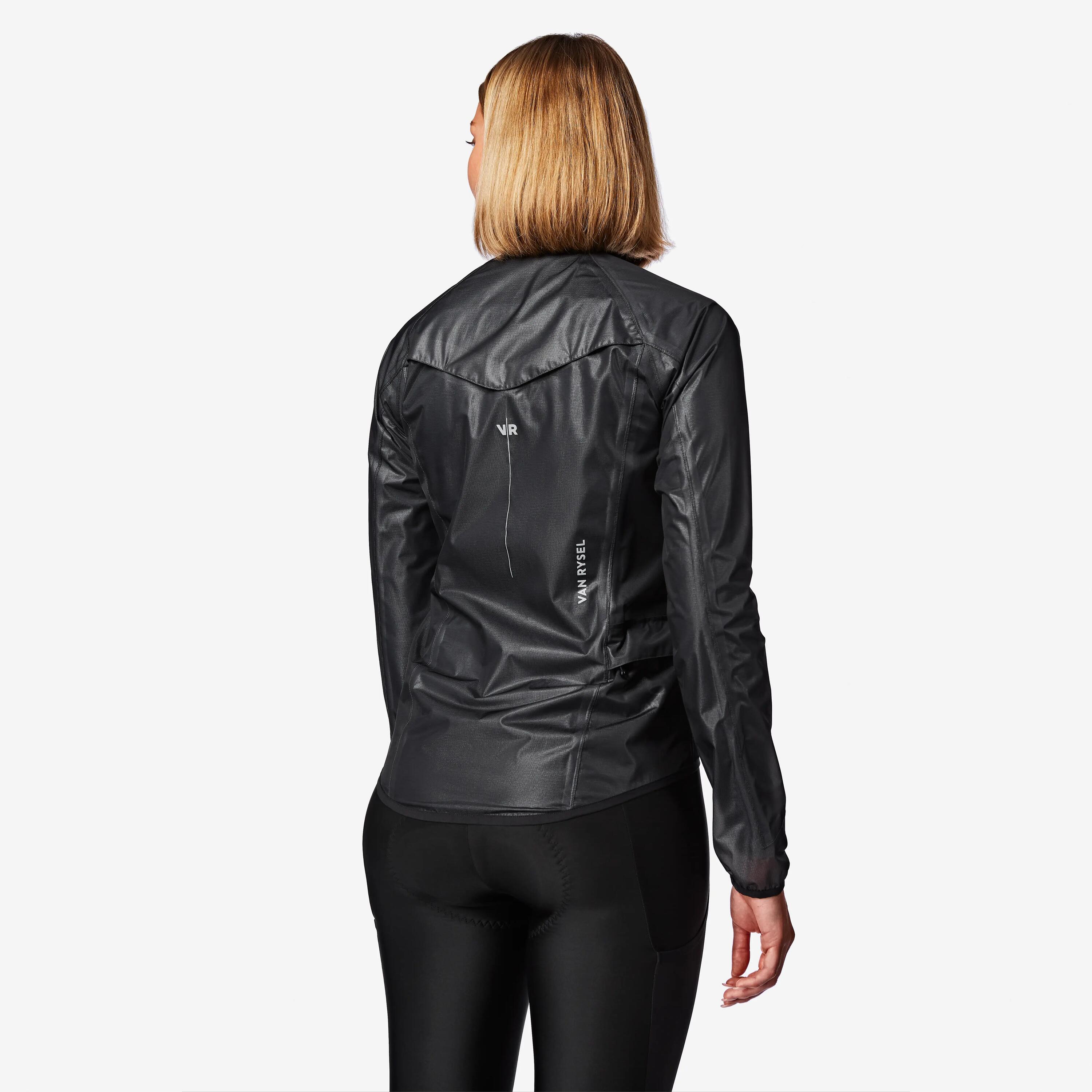Ultralichte regenjas voor dames RCR zwart 2/8