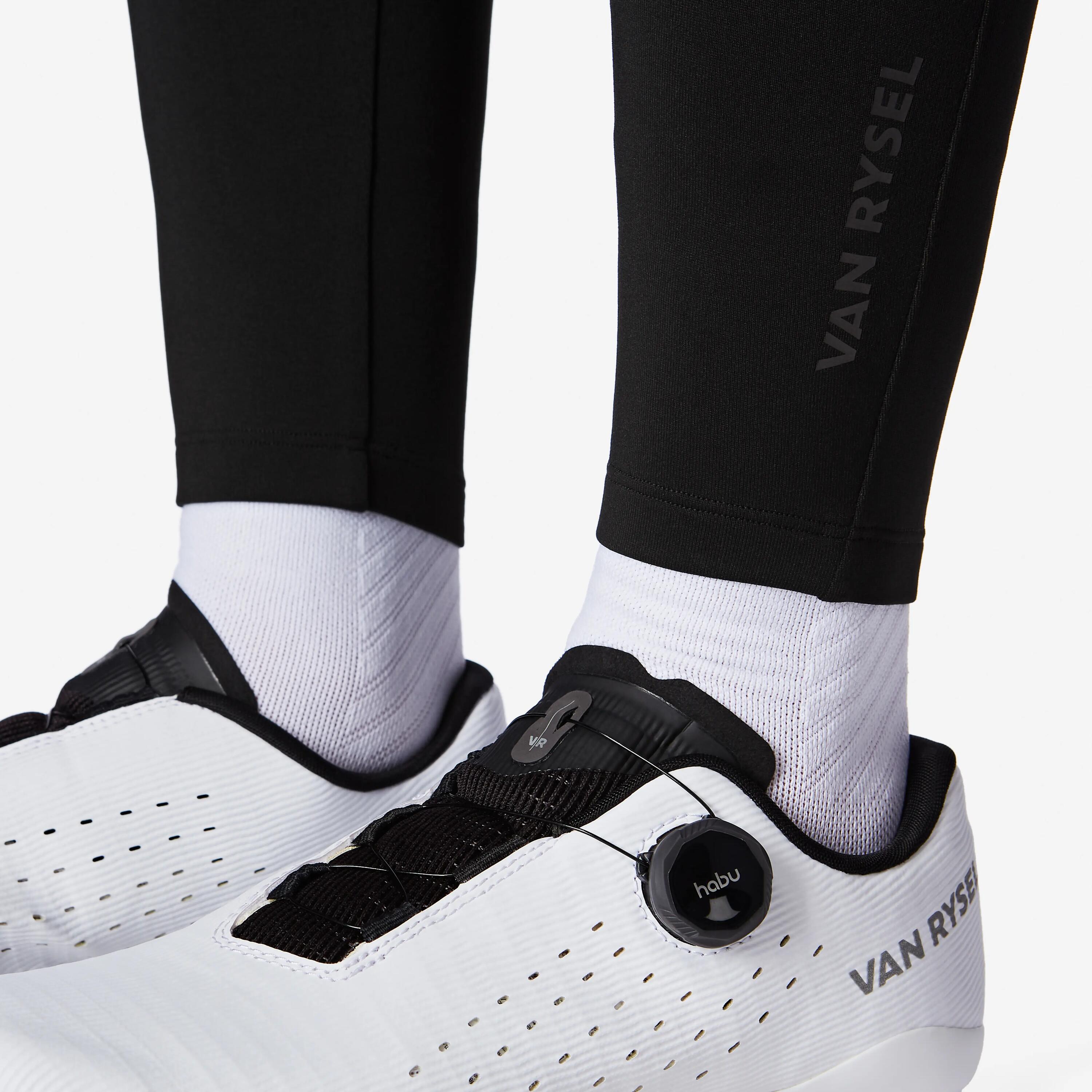 Lange winterfietsbroek voor dames Discover zwart 4/5