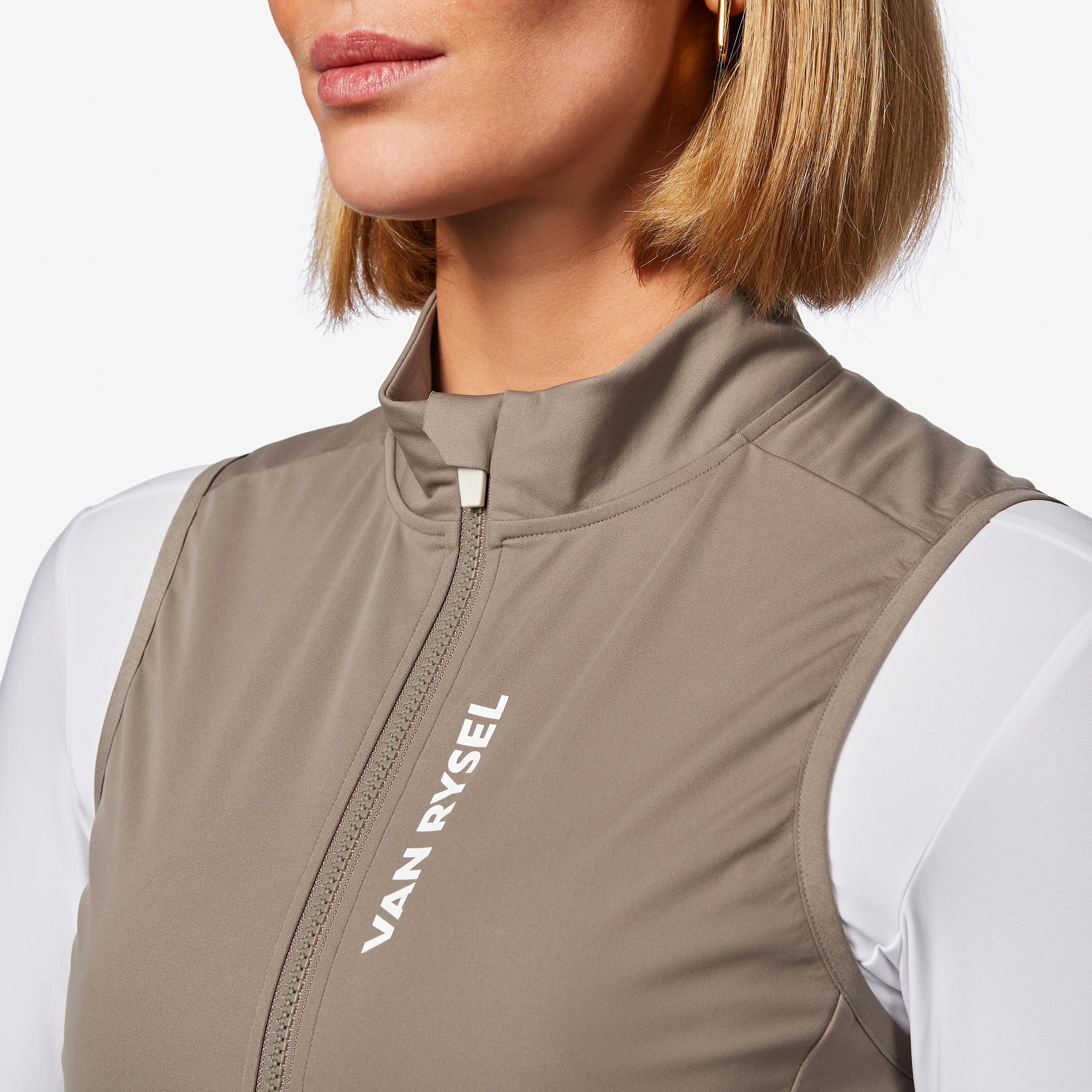 Veste sans manches de vélo de route coupe-vent femme, RCR 5/8
