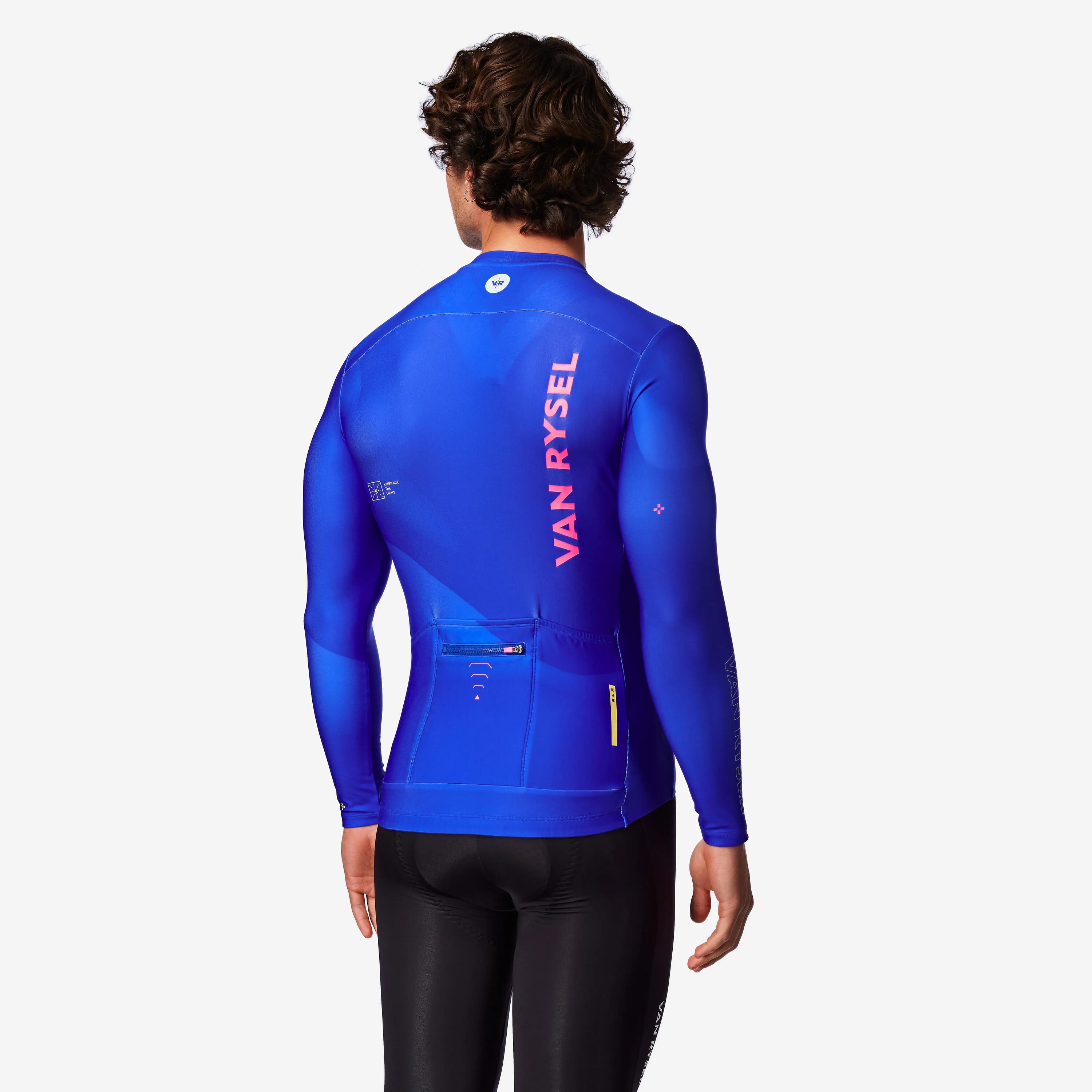 Fietsshirt RCR-R 2 uniseks blauw 2/10