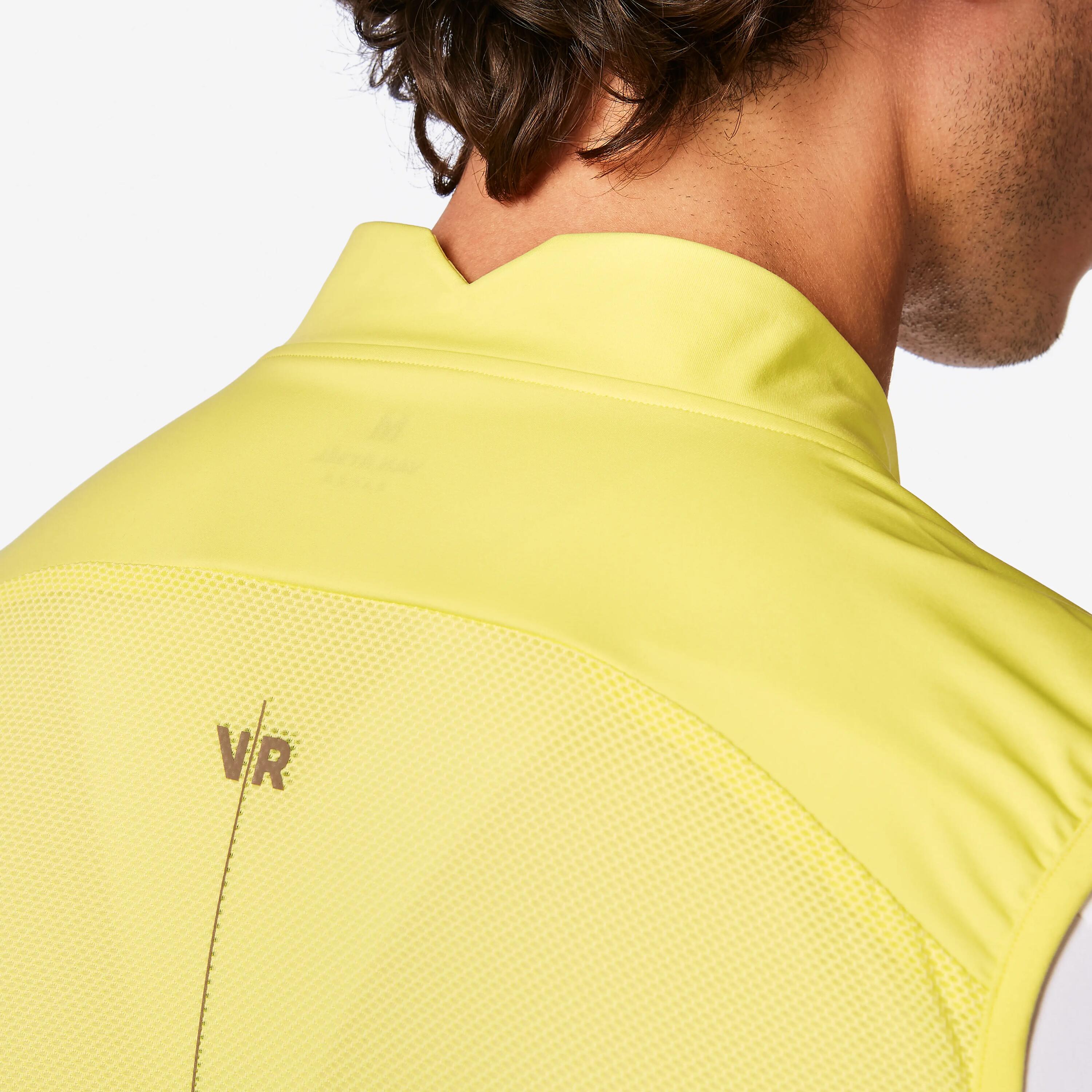 Gilet antivento ciclismo uomo RCR giallo 6/8