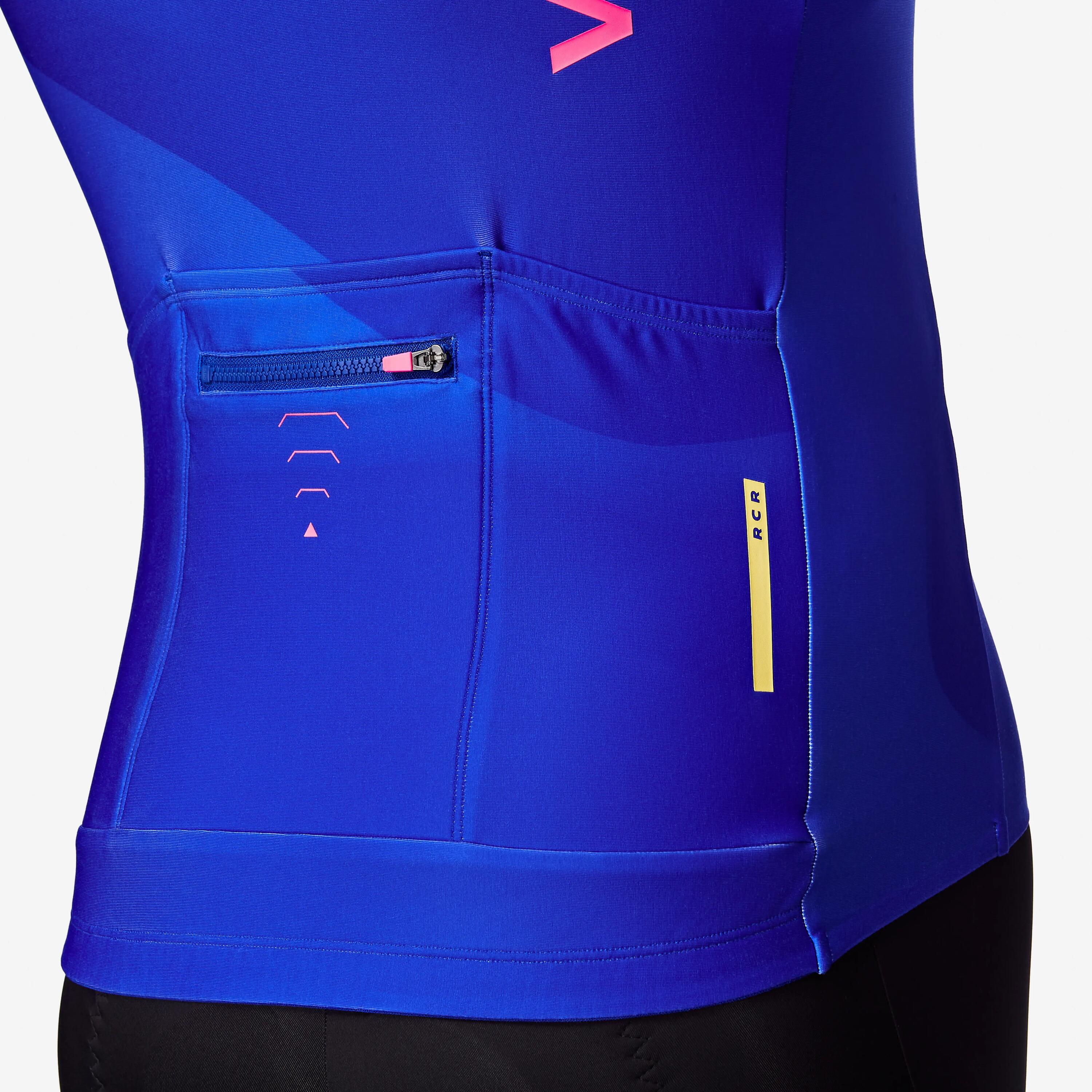 Fietsshirt RCR-R 2 uniseks blauw 4/10