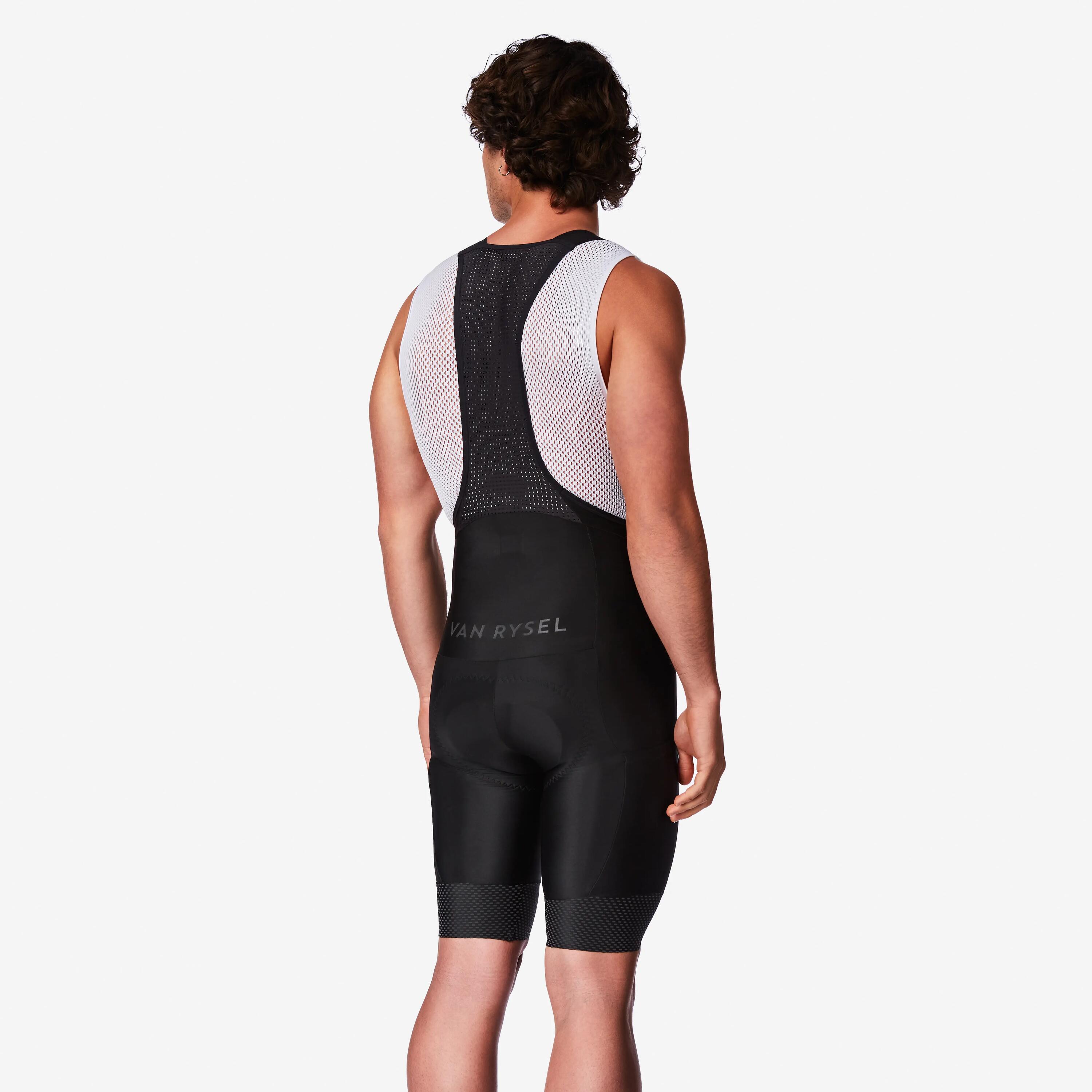 Culotte Corto Tirantes Ciclismo Carretera RCR 2 Hombre Negro Clima Frío 2/7
