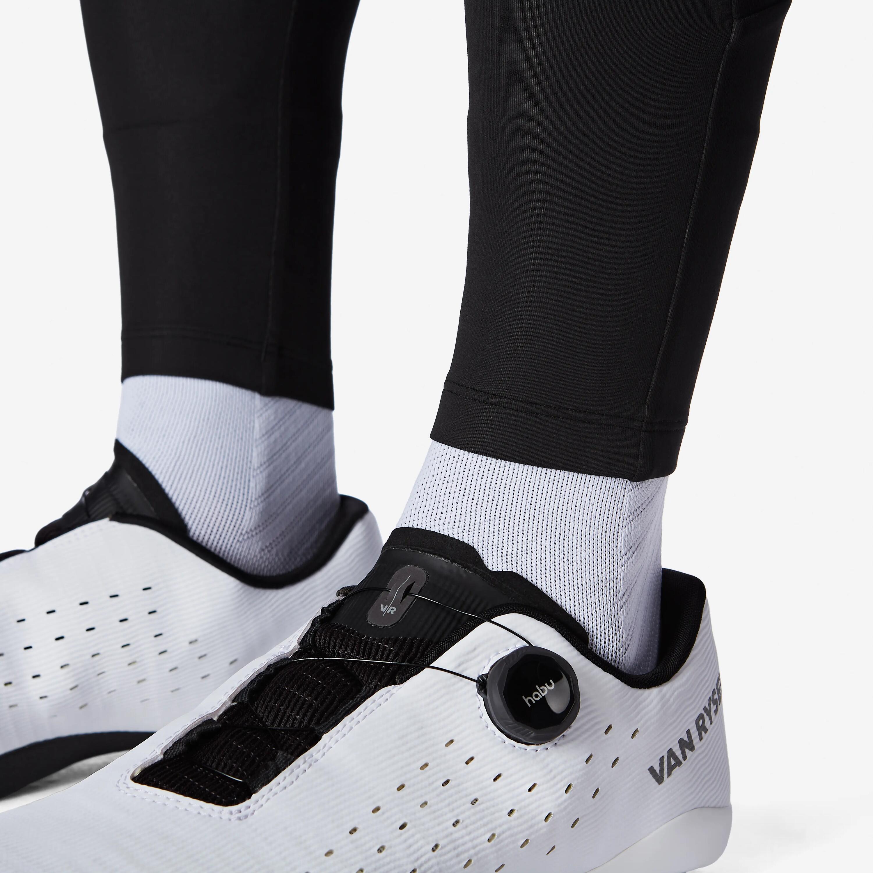 Cuissard long de vélo de route sans bretelles mi-saison homme, EDR Discover 4/5