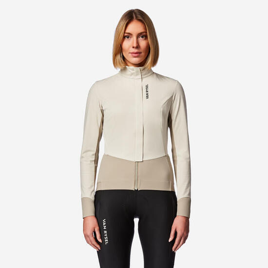 Veste de vélo de route hiver femme, RCR beige