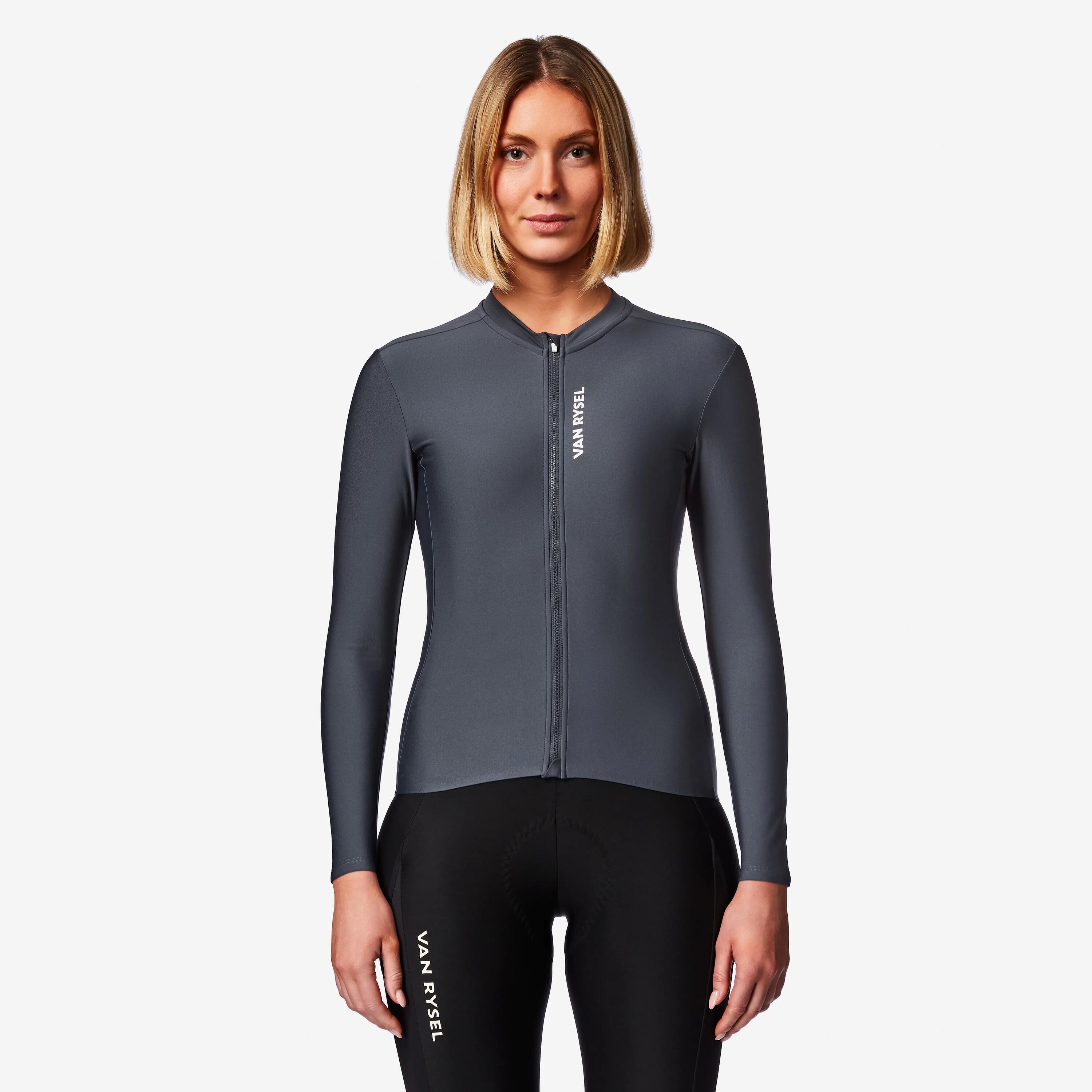 Camiseta para ciclismo de ruta manga larga Unisex Van Rysel RCR-R 2 9/11