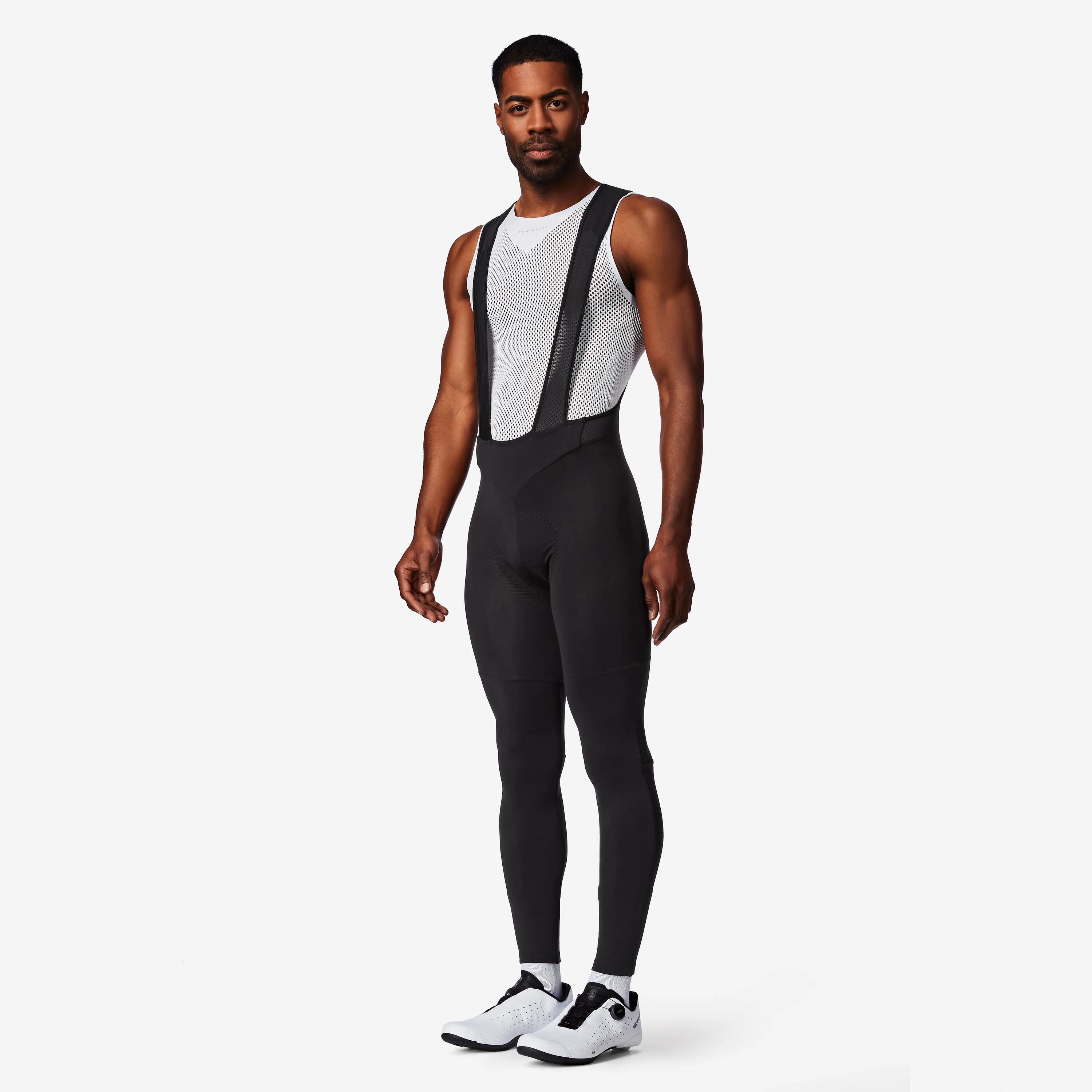 Radhose lang Rennrad Winter „EDR Discover 2“ Herren schwarz  5/5