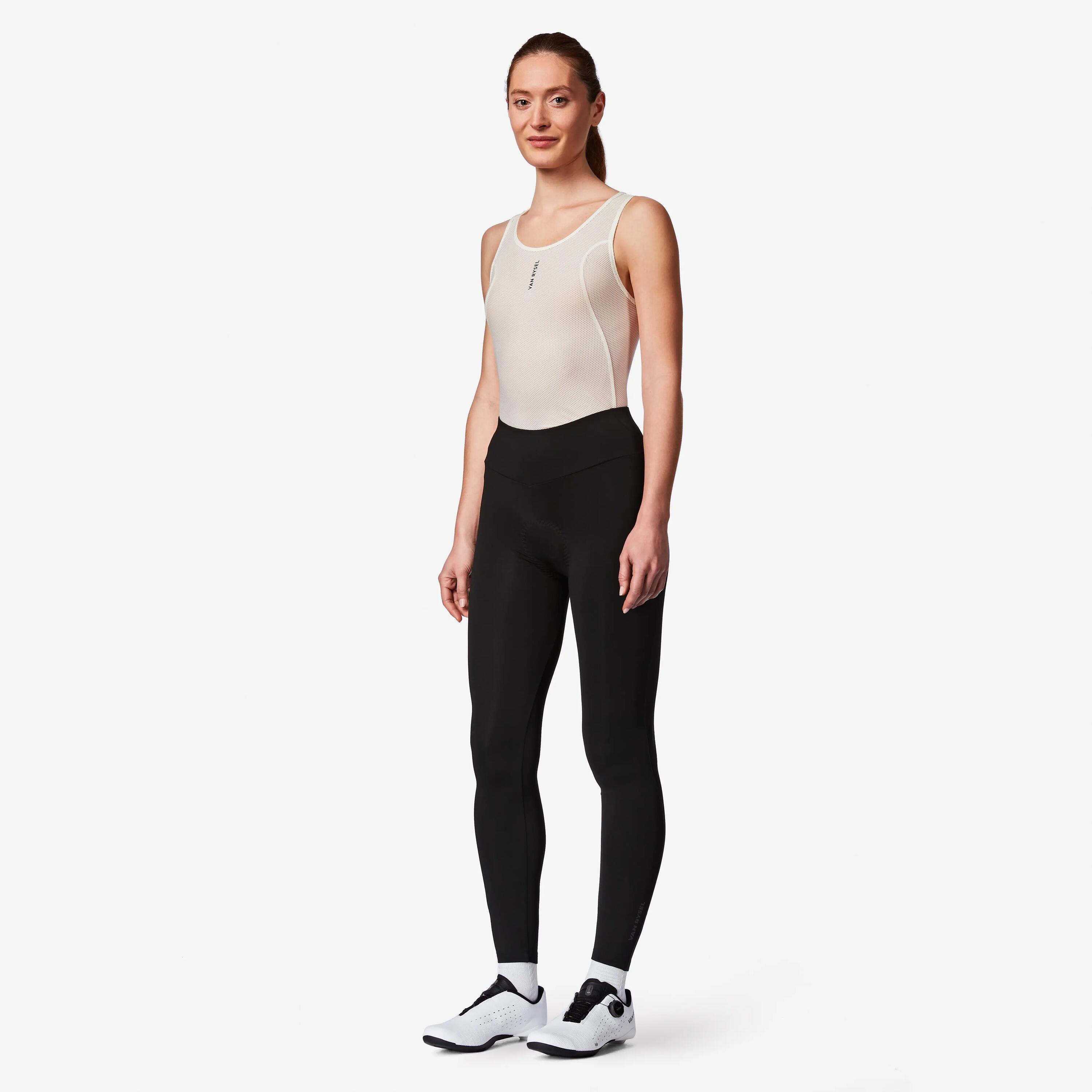 Lange winterfietsbroek voor dames Discover zwart 5/5