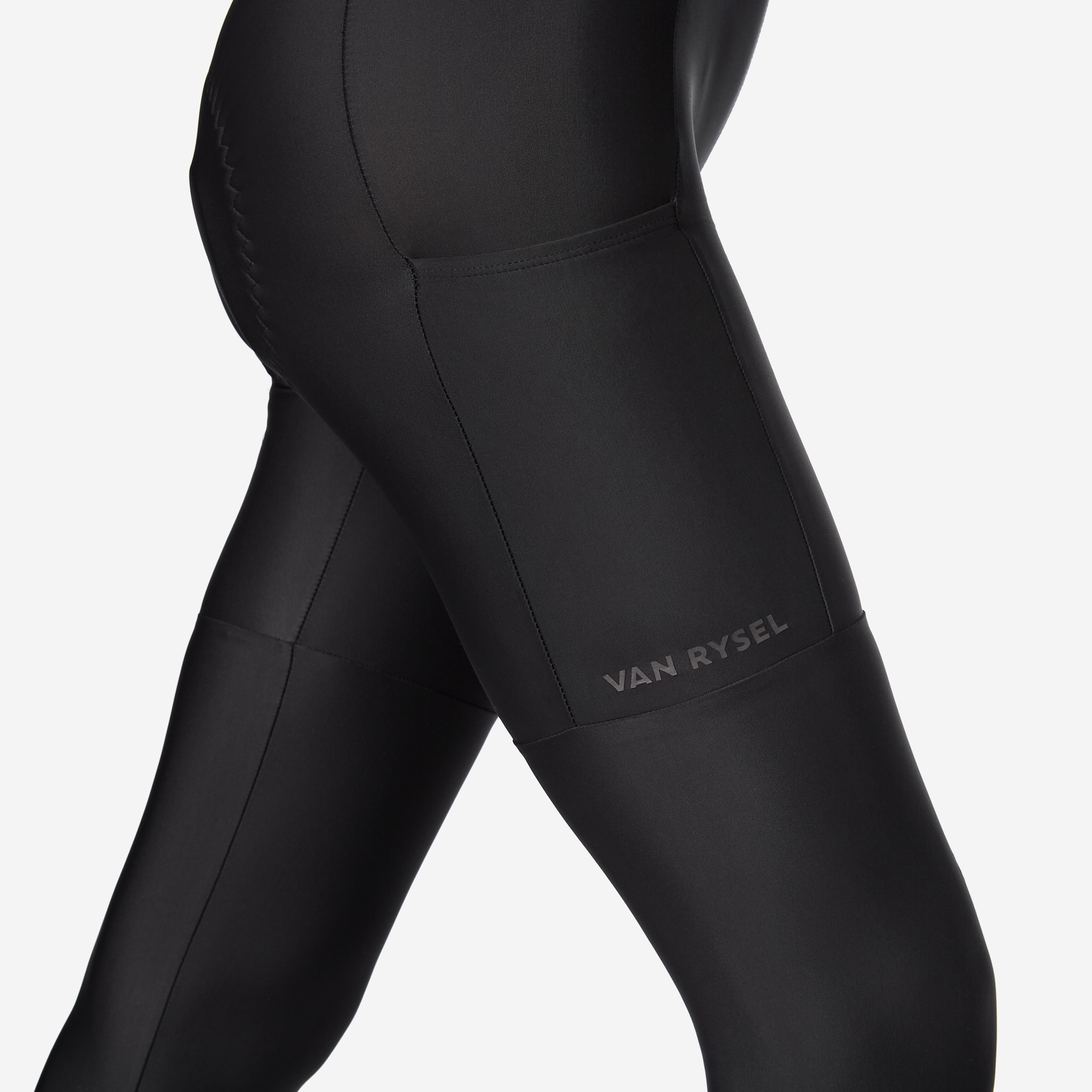 VAN RYSEL Dámske 3/4 cyklistické nohavice Discover čierne 2XL · záber 4