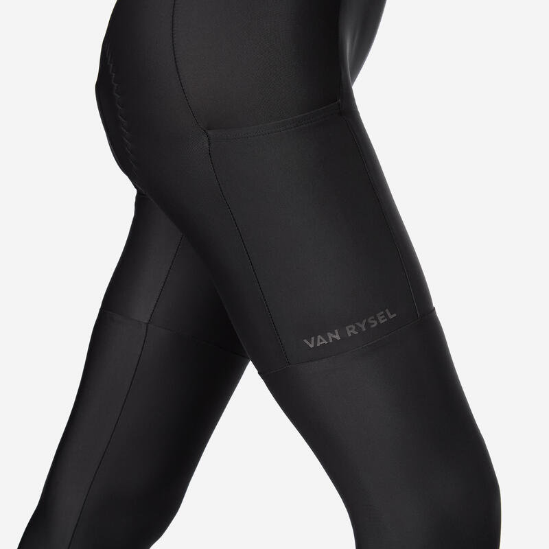 Pantaloni scurți ciclism traseu Damă, Discover negru