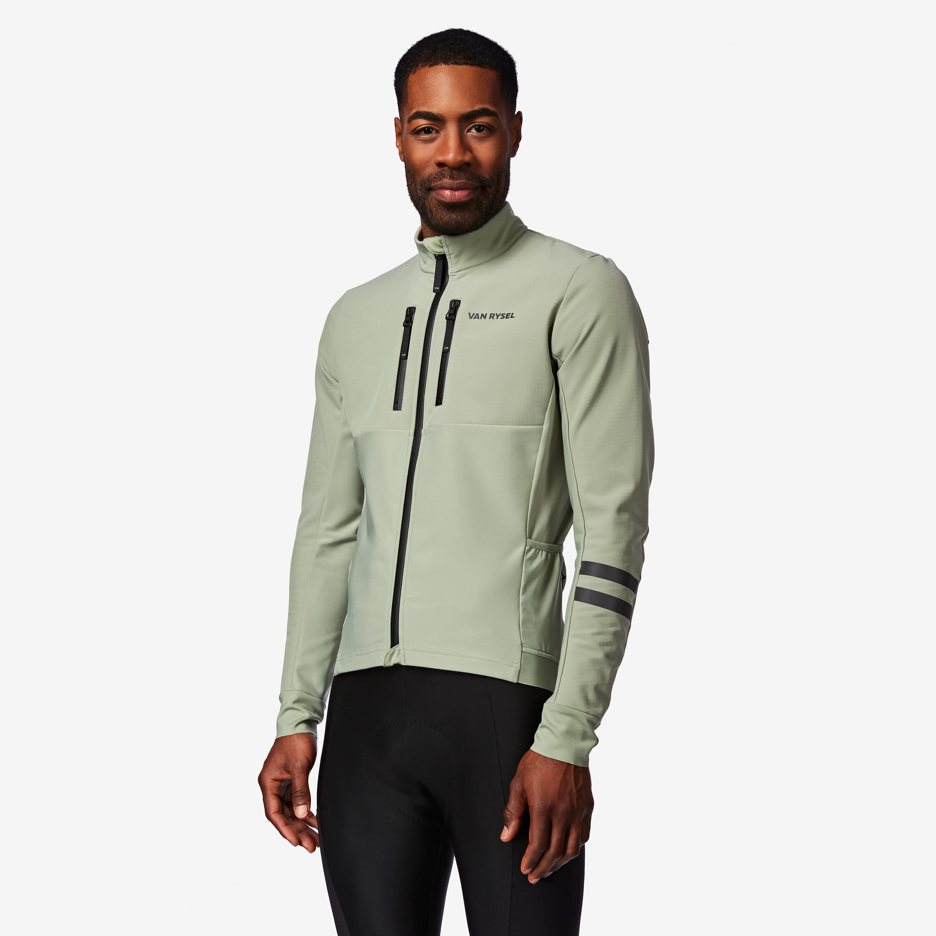 Veste de vélo de route hiver homme, EDR vert 11/11