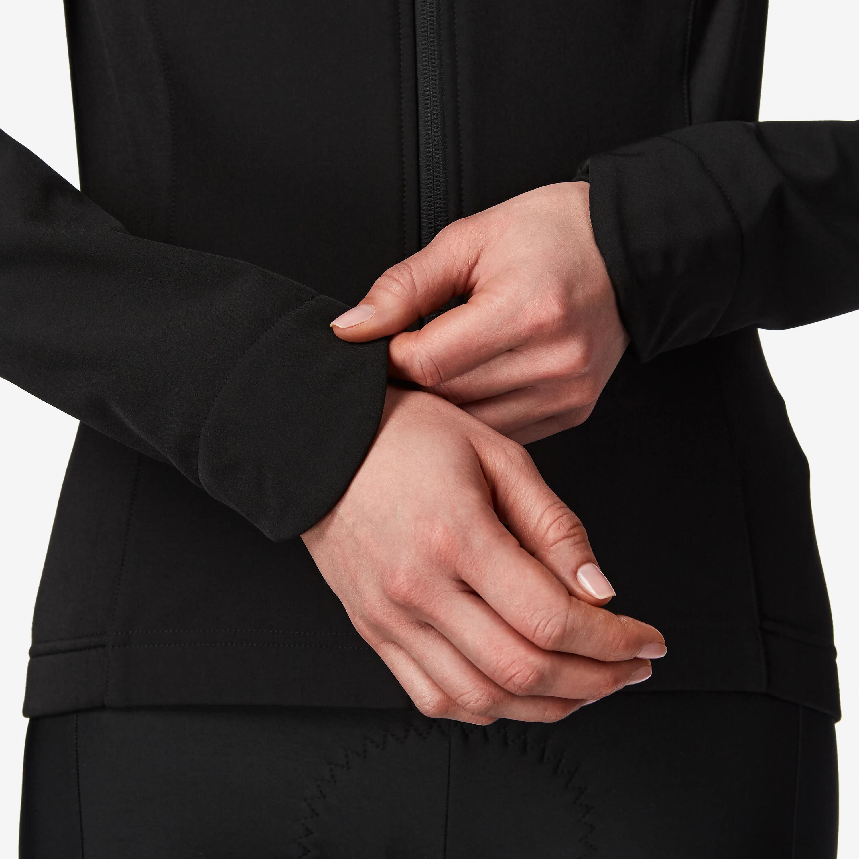 Giacca invernale ciclismo donna DISCOVER nera 5/6