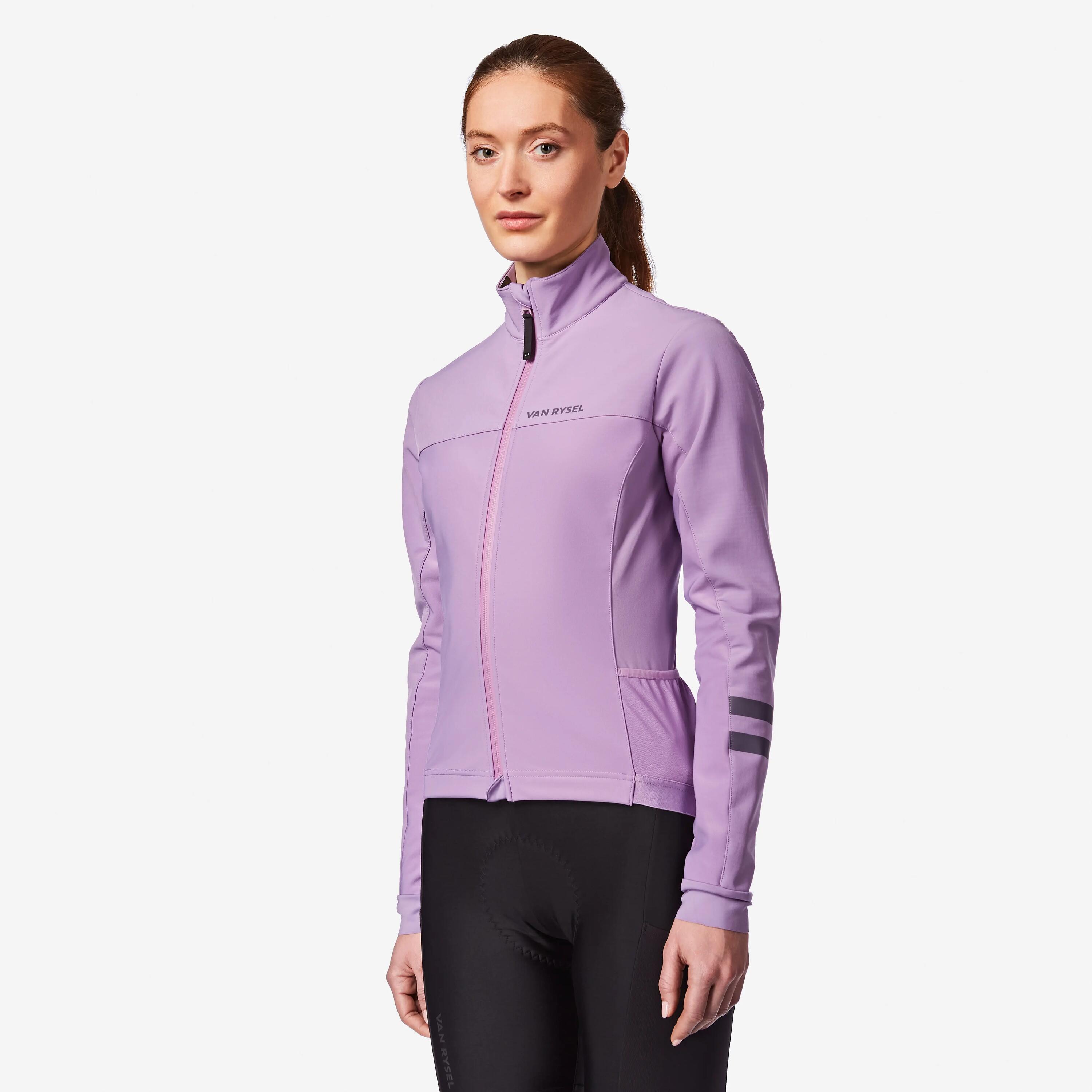 Casaco de Ciclismo de Estrada Inverno Mulher EDR Violeta 9/11