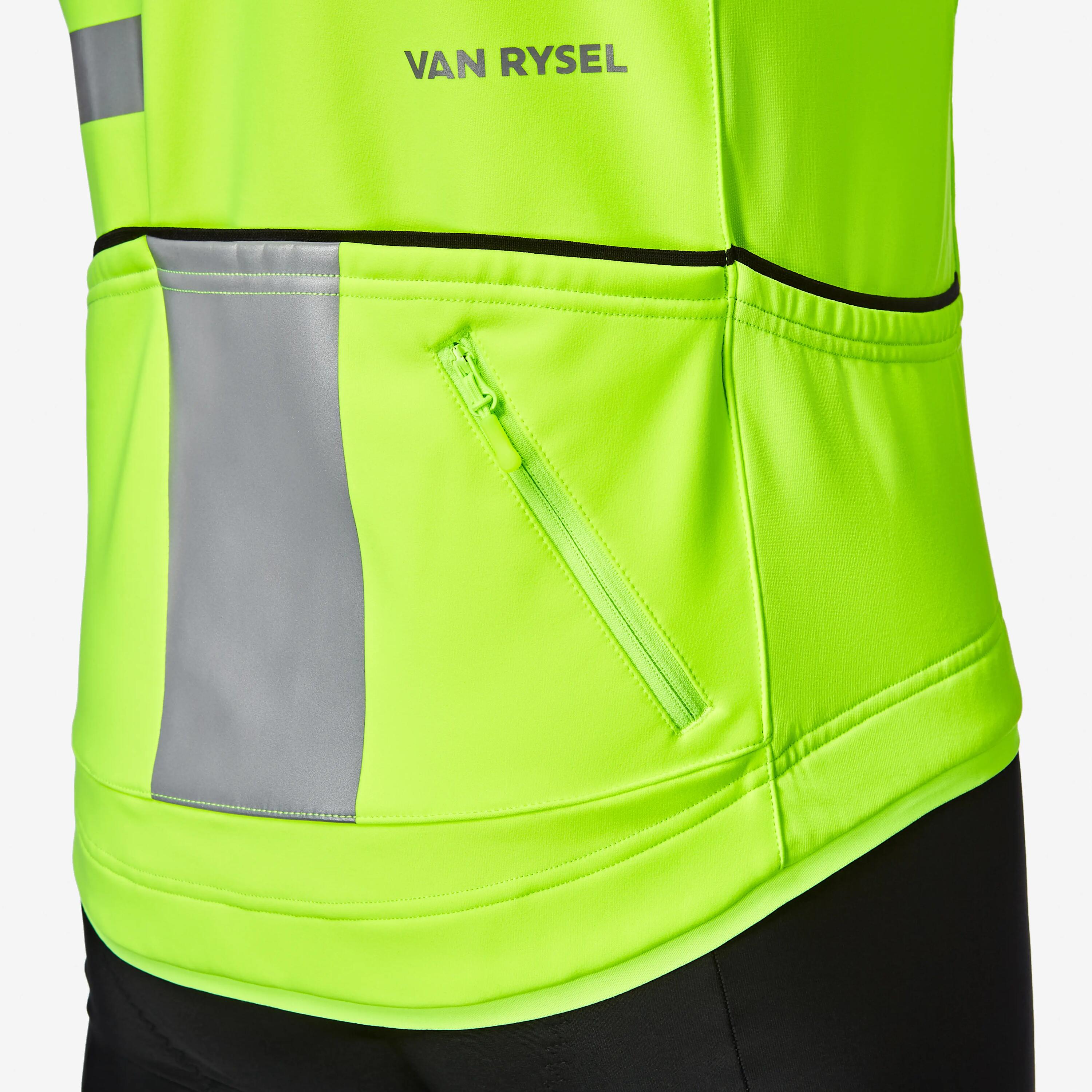 EDR EN17353 winter reflective road bike jacket fluorescent  4/10