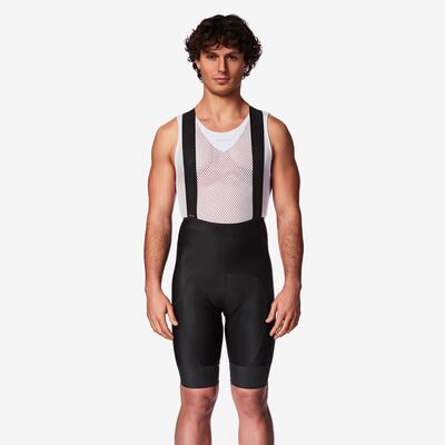 Salopette corta ciclismo uomo RCR 2 nera tempo fresco felpati