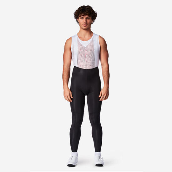 Cuissard long de vélo de route temps frais homme, RCR-R 2 noir