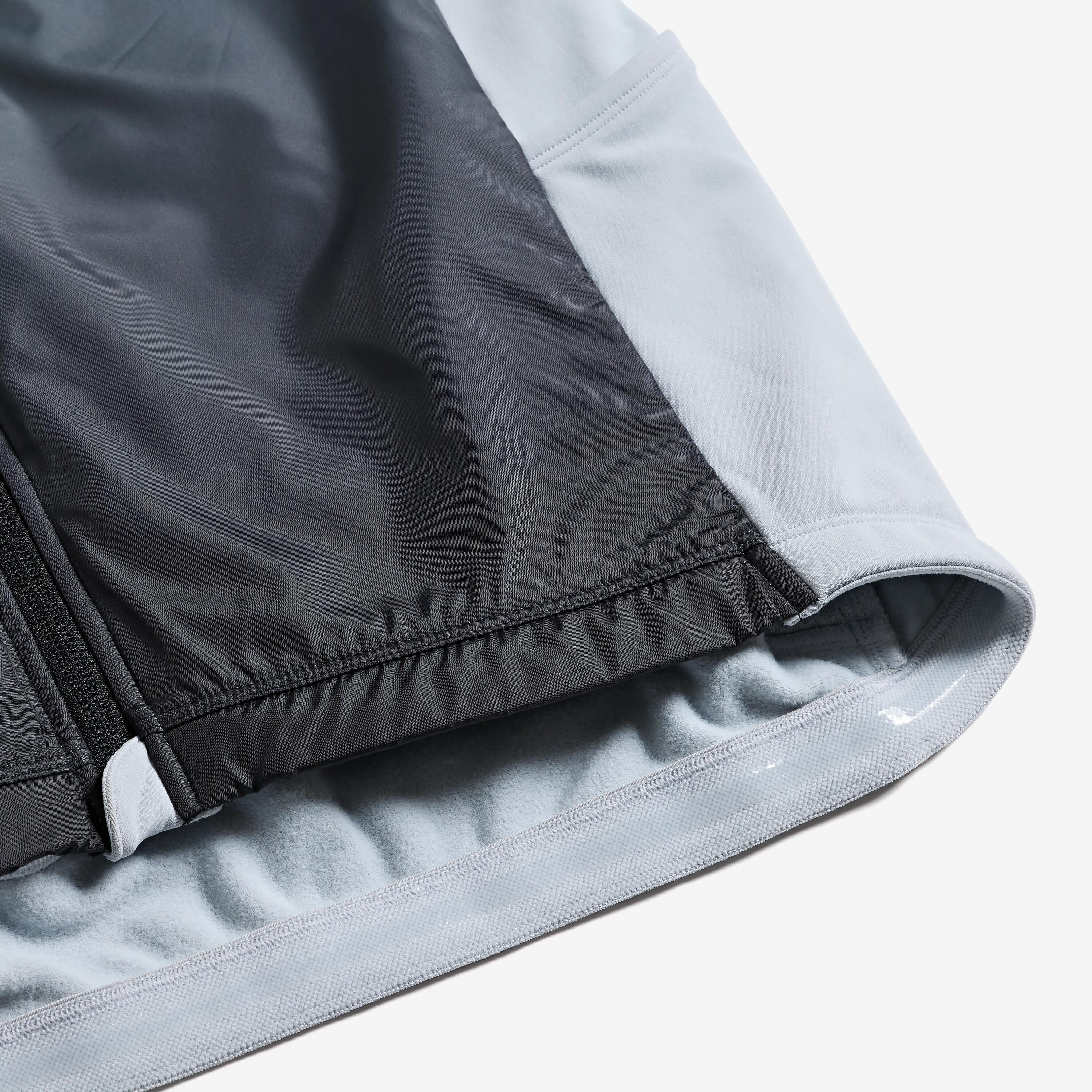 Rennrad Trikot Herren Zwischensaison langarm EDR grau 14/17