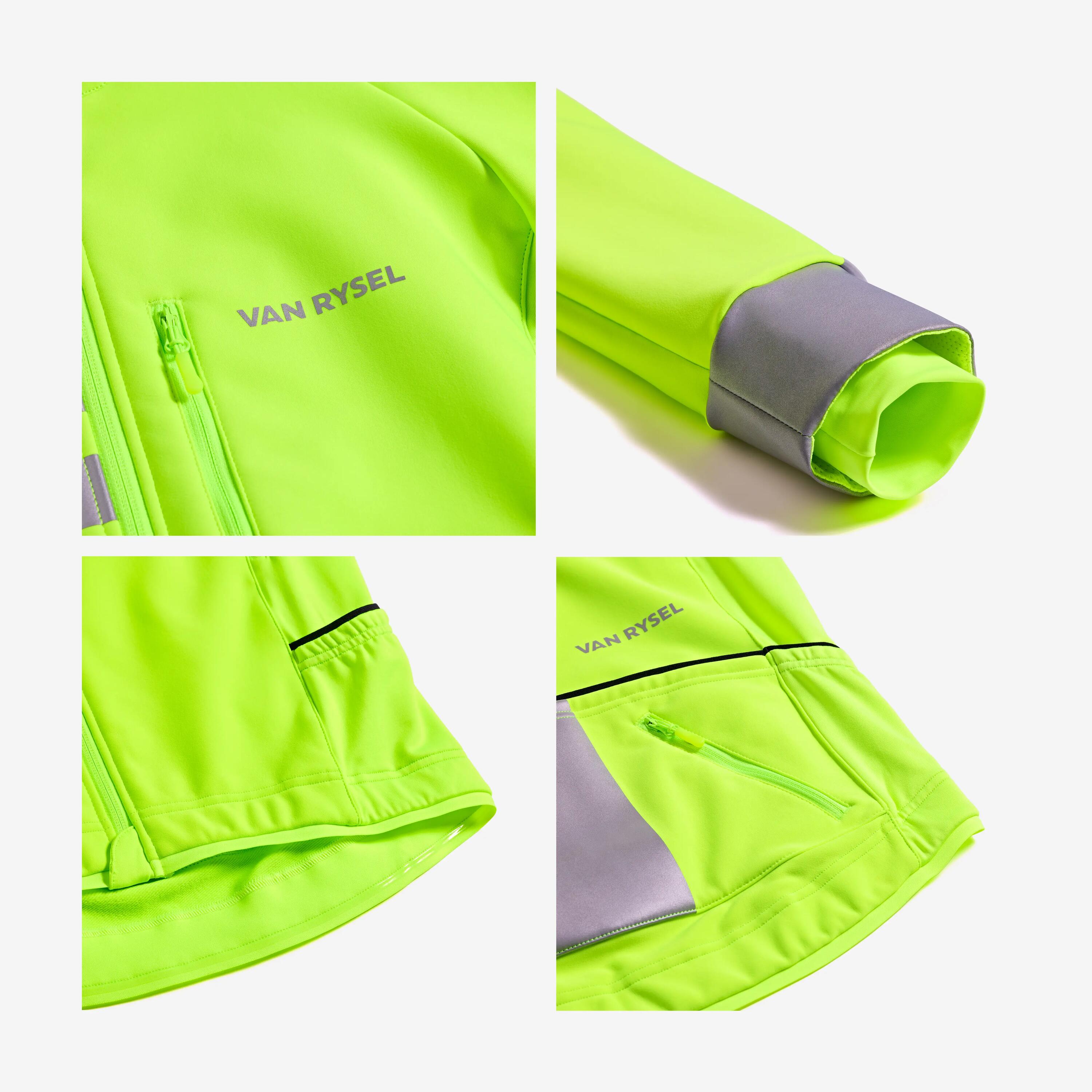 EDR EN17353 winter reflective road bike jacket fluorescent  9/10