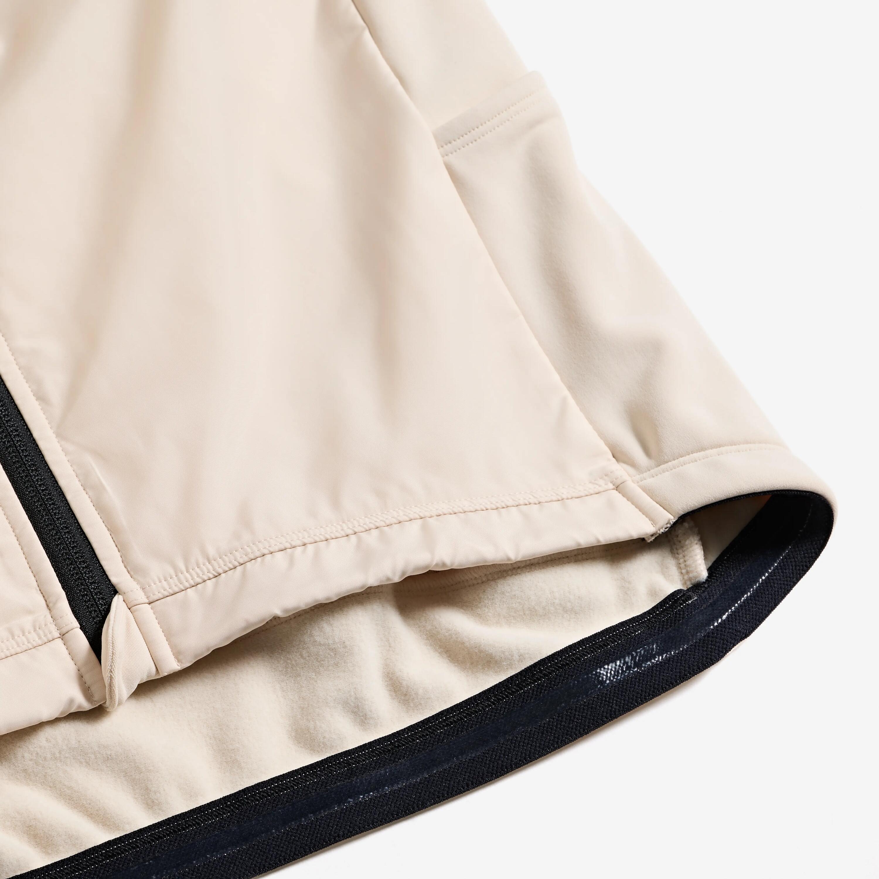 Rennrad Trikot Herren Zwischensaison langarm EDR beige 14/26