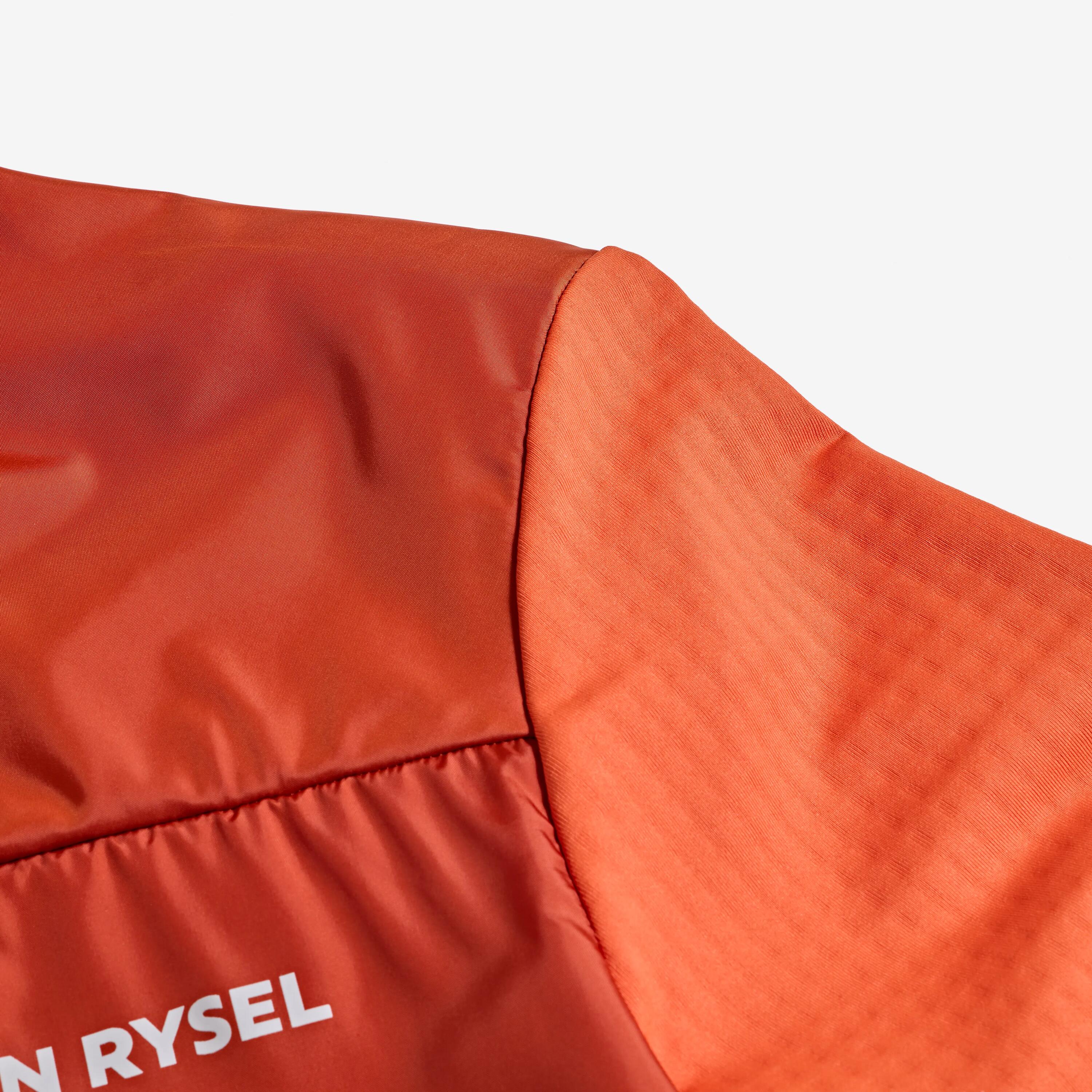 Radtrikot langarm Zwischensaison Rennrad EDR Herren orange  12/16