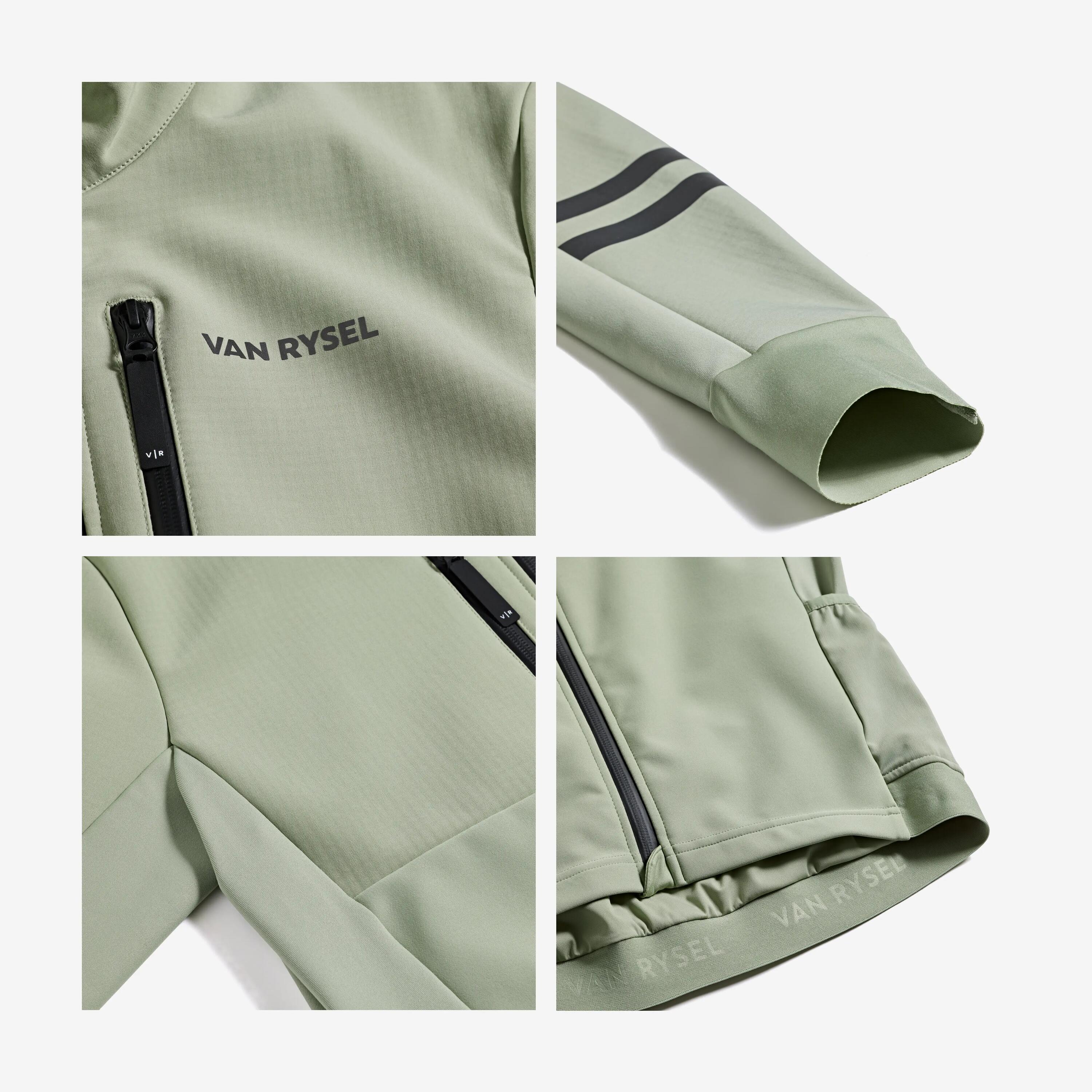 Veste de vélo de route hiver homme, EDR vert 9/11