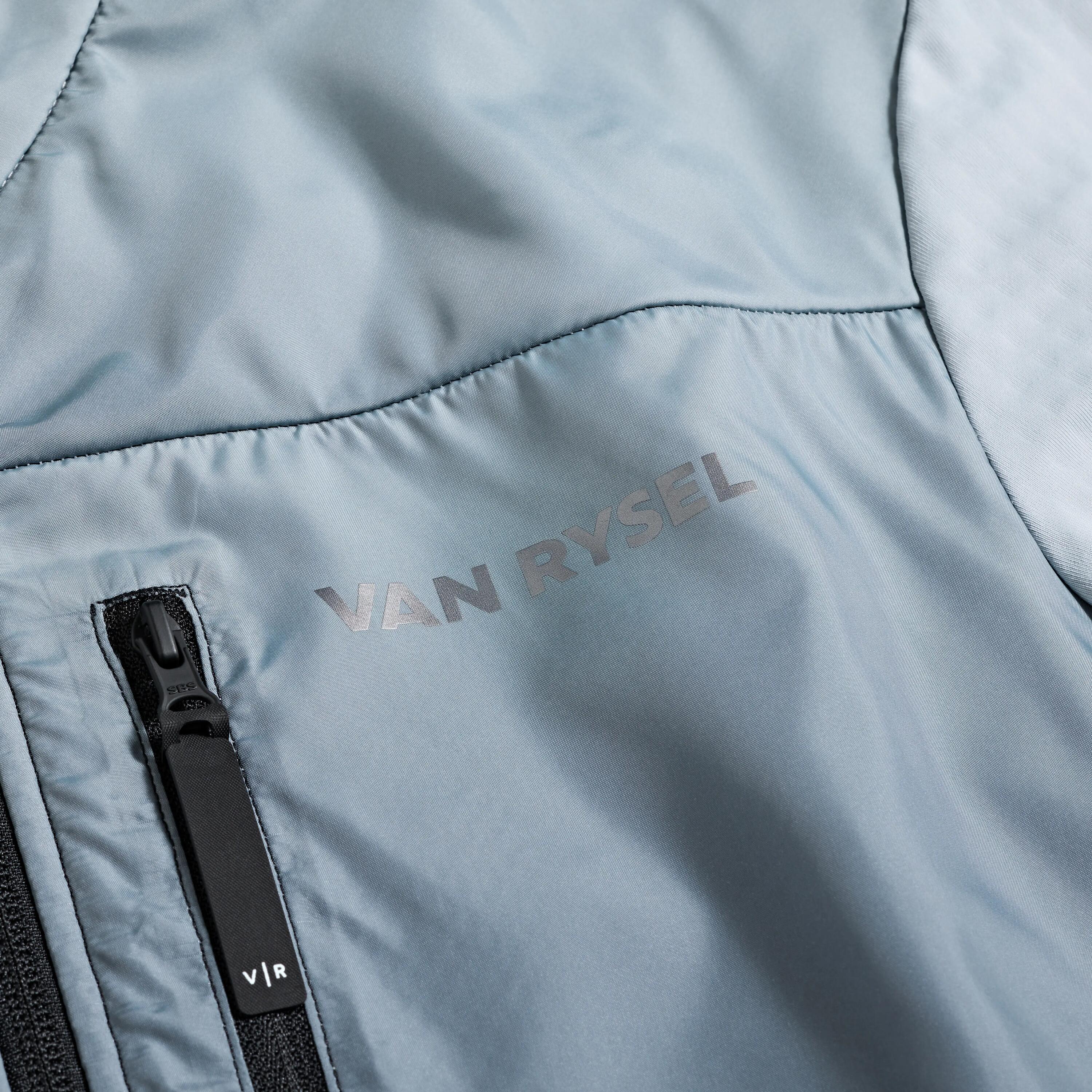 Rennrad Trikot Herren Zwischensaison langarm EDR grau 11/17