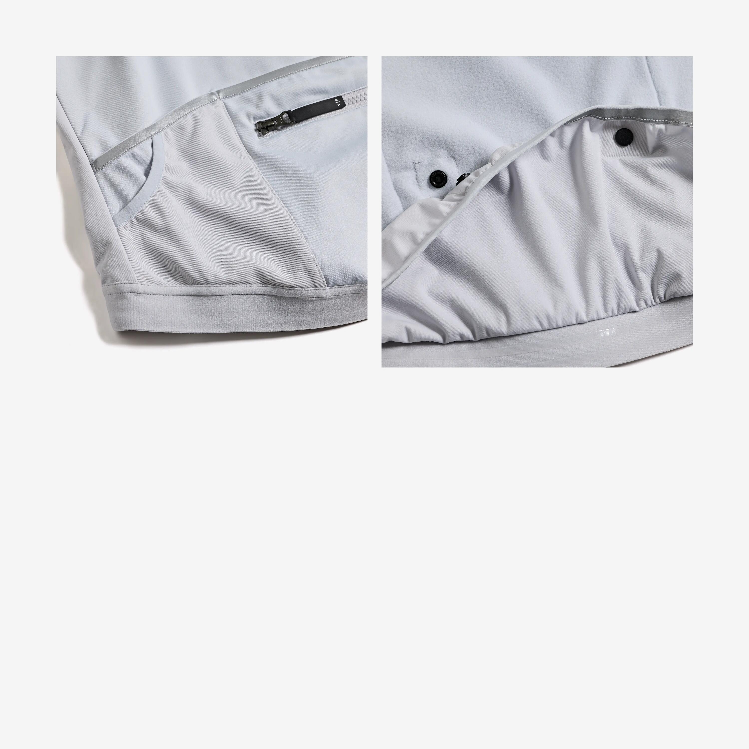 Veste de vélo de route hiver homme,  RCR 2 gris 10/11