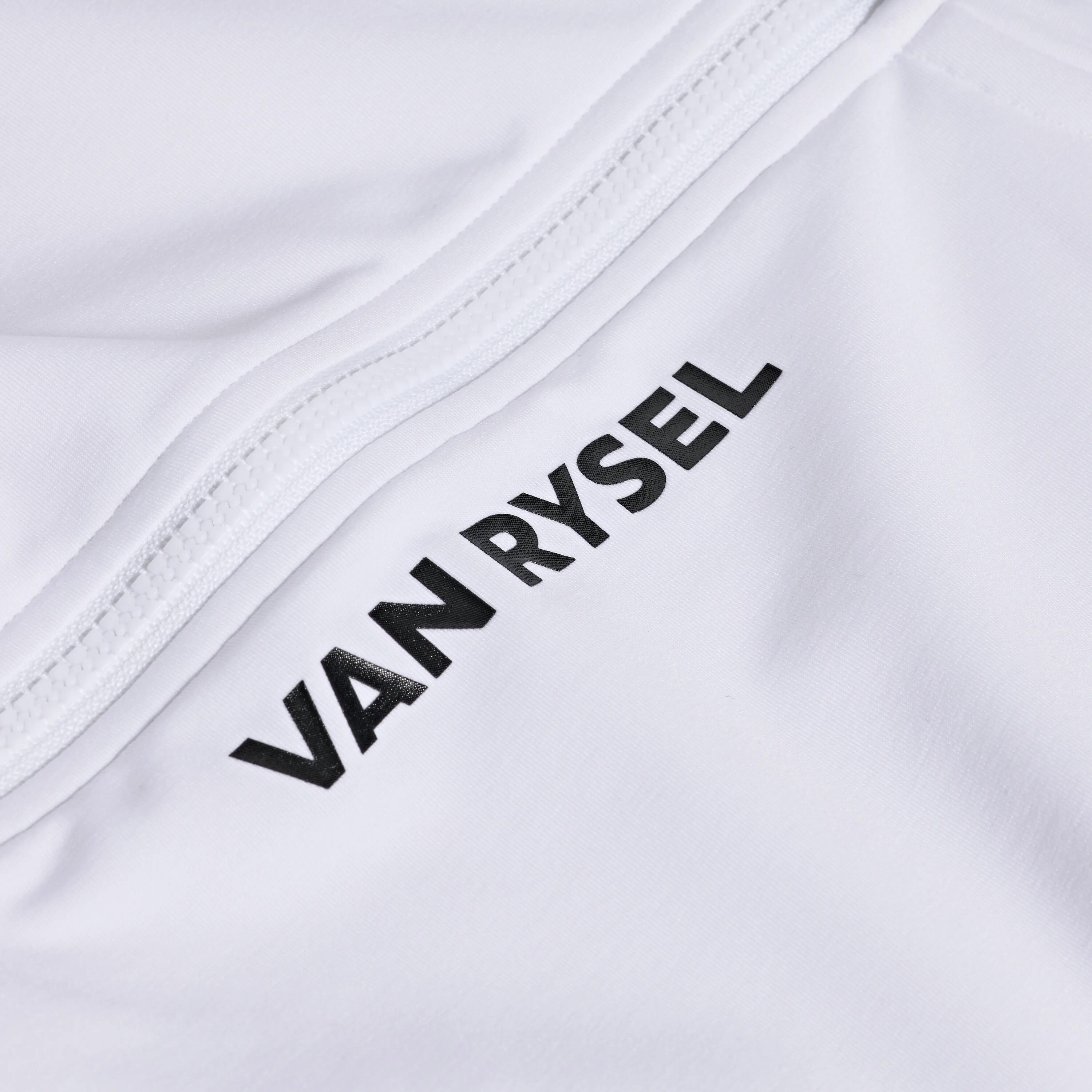 Camiseta para ciclismo de ruta manga larga Unisex Van Rysel RCR-R 2 - Blanco 11/13