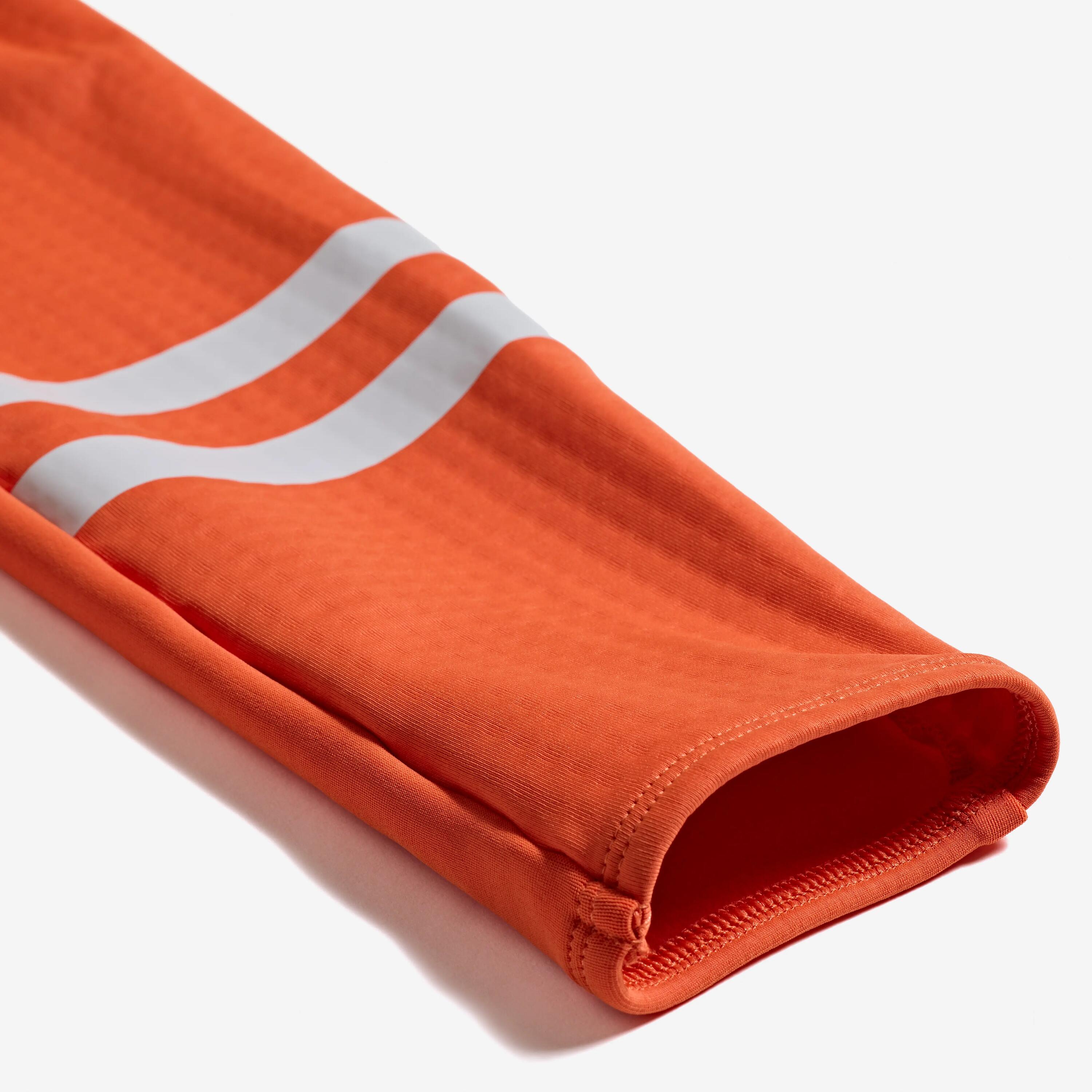 Radtrikot langarm Zwischensaison Rennrad EDR Herren orange  13/16
