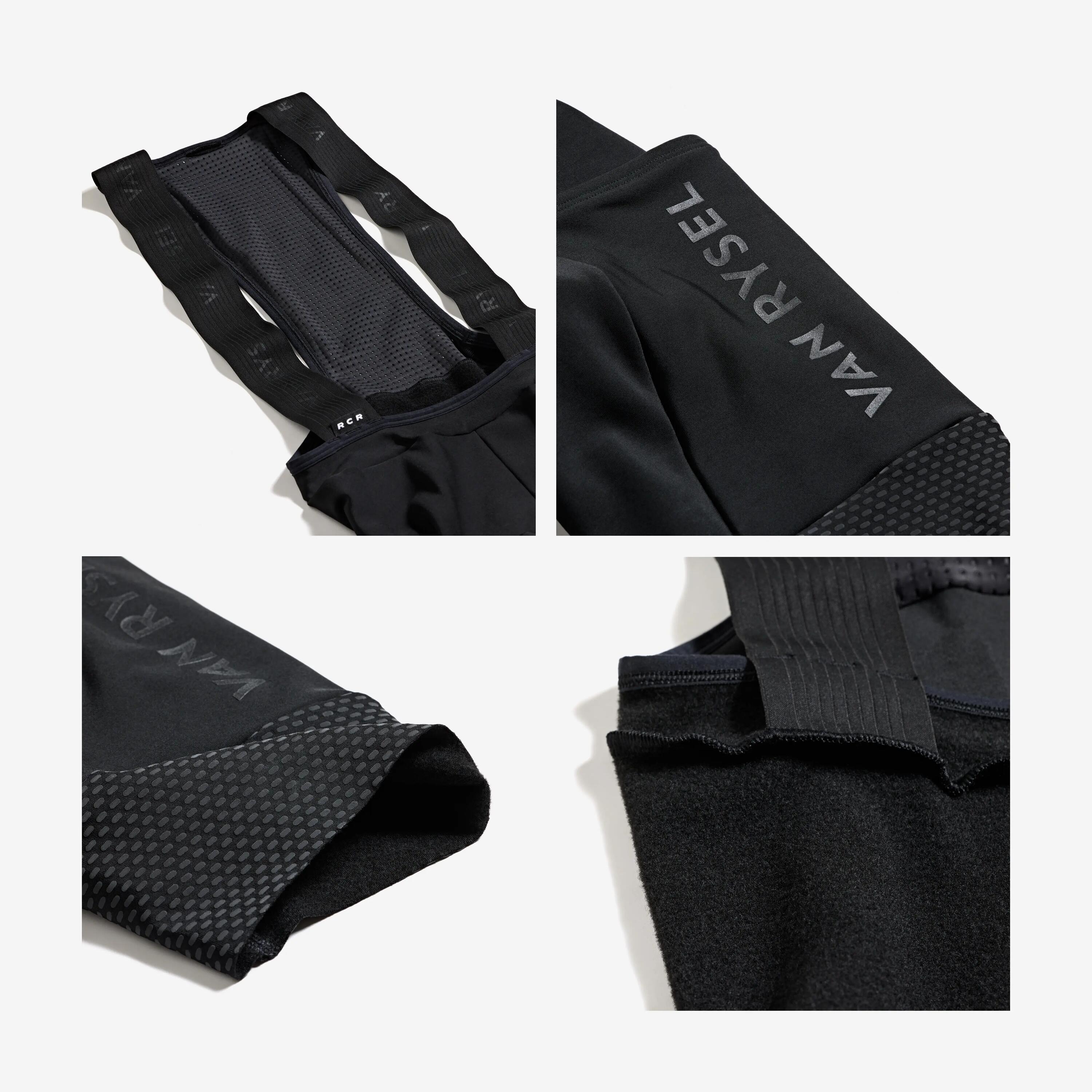 Culotte Corto Tirantes Ciclismo Carretera RCR 2 Hombre Negro Clima Frío 7/7