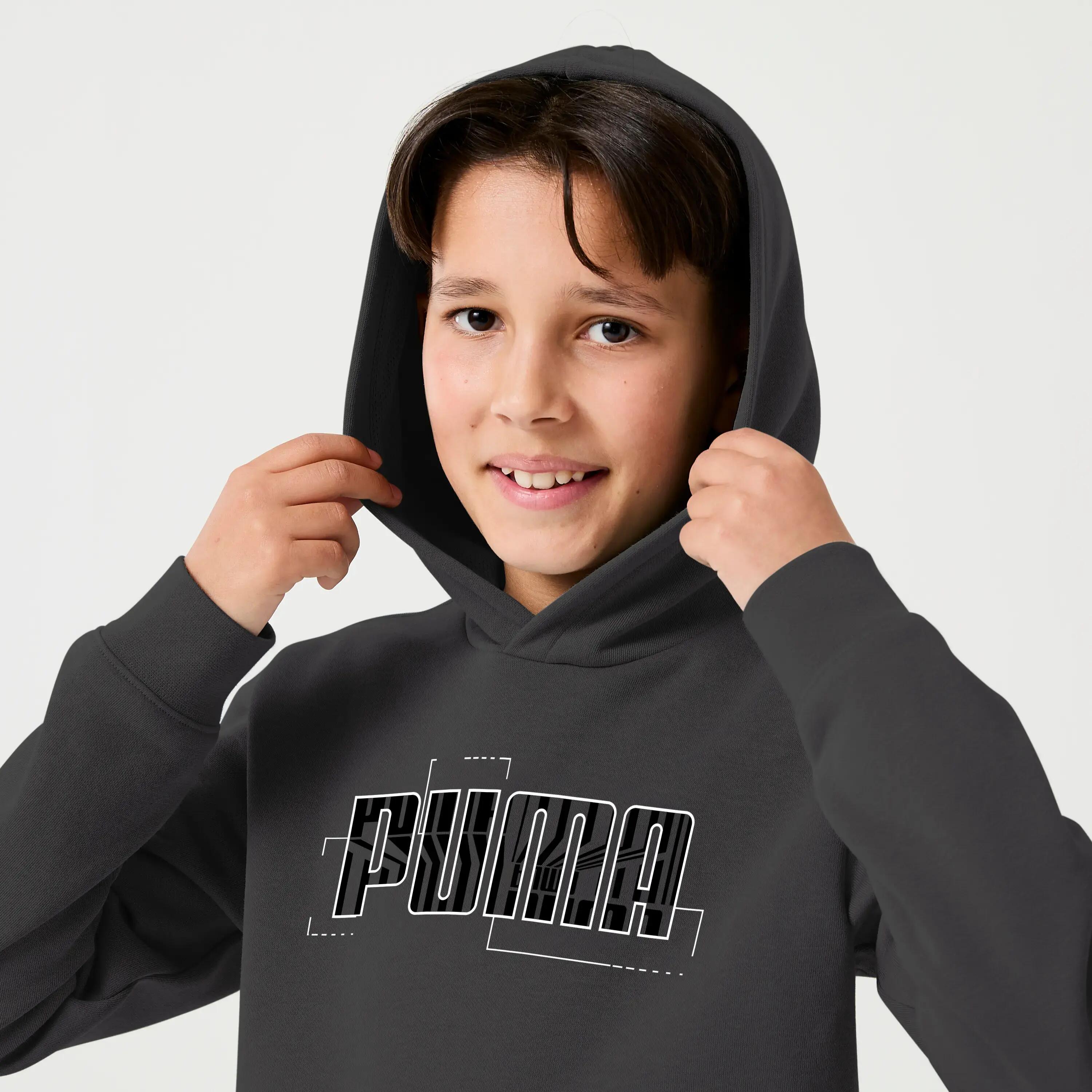 Bluza dziecięca Puma z kapturem 3/6