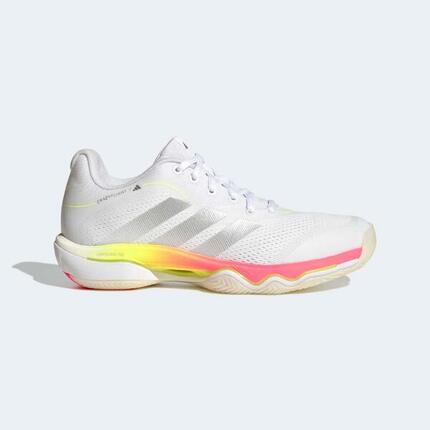 Chaussures de handball Adulte - Crazyflight 7 blanc, rose et jaune