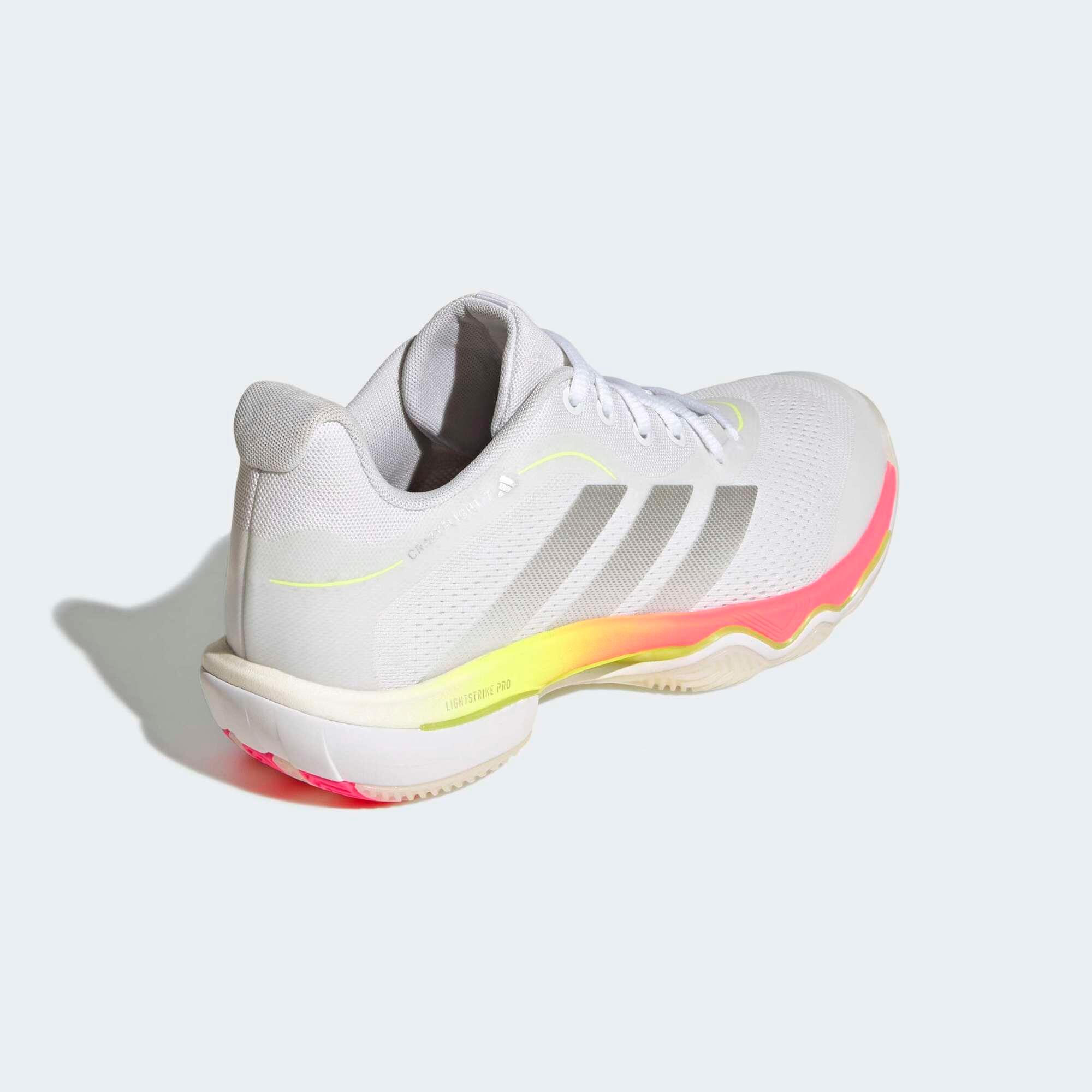 Chaussures de handball Adulte - Crazyflight 7 blanc, rose et jaune 7/10