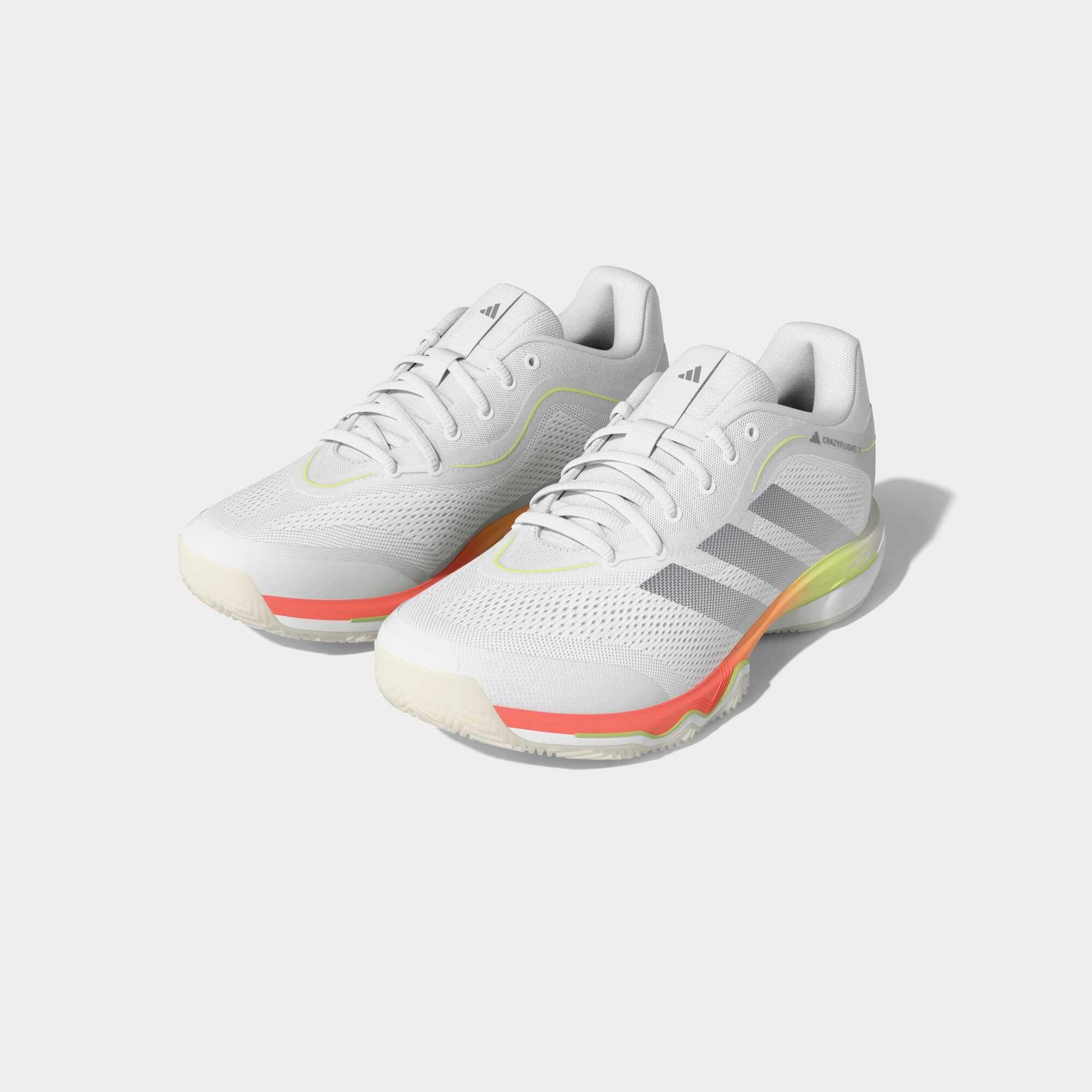 Chaussures de handball Adulte - Crazyflight 7 blanc, rose et jaune 3/10