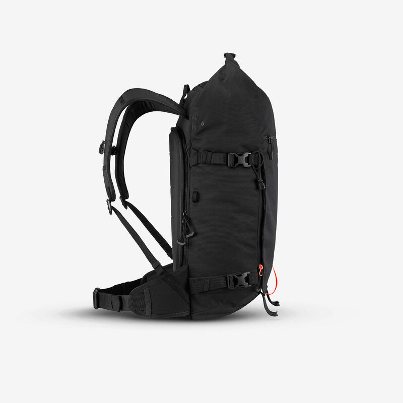 Rucsac schi / snowboard freeride Roll top, Robust Freeride 30L Negru